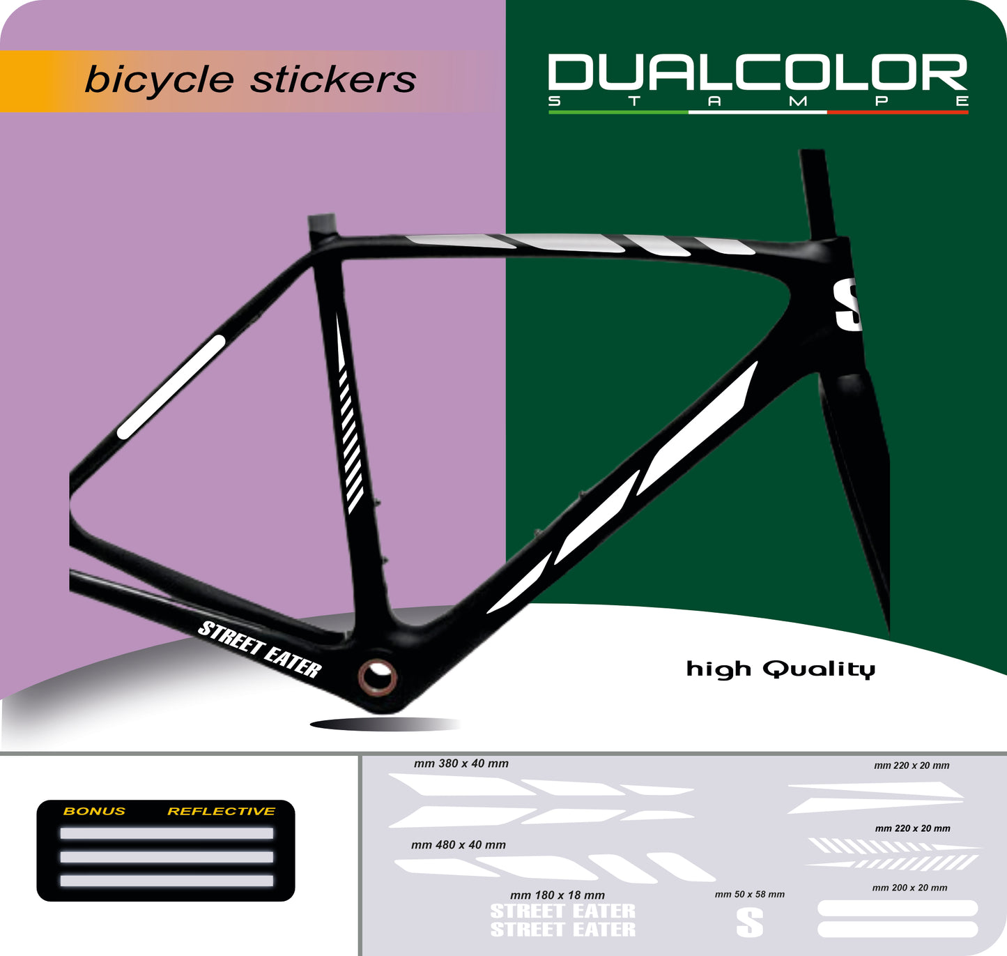 set adesivi decal vinile