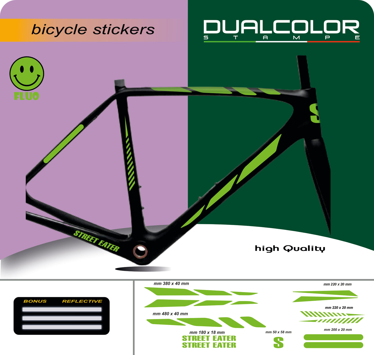 set adesivi decal vinile