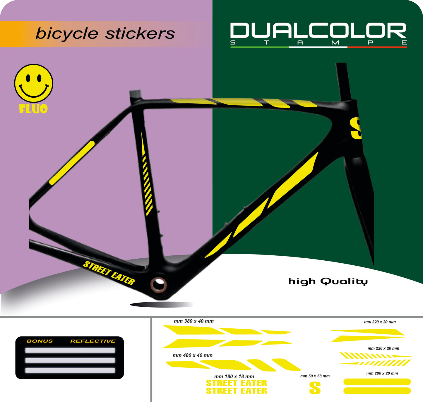 set adesivi decal vinile