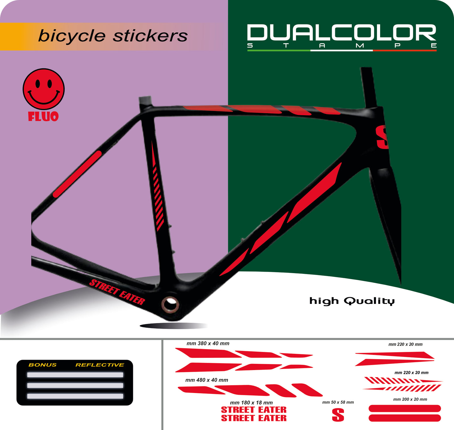 set adesivi decal vinile