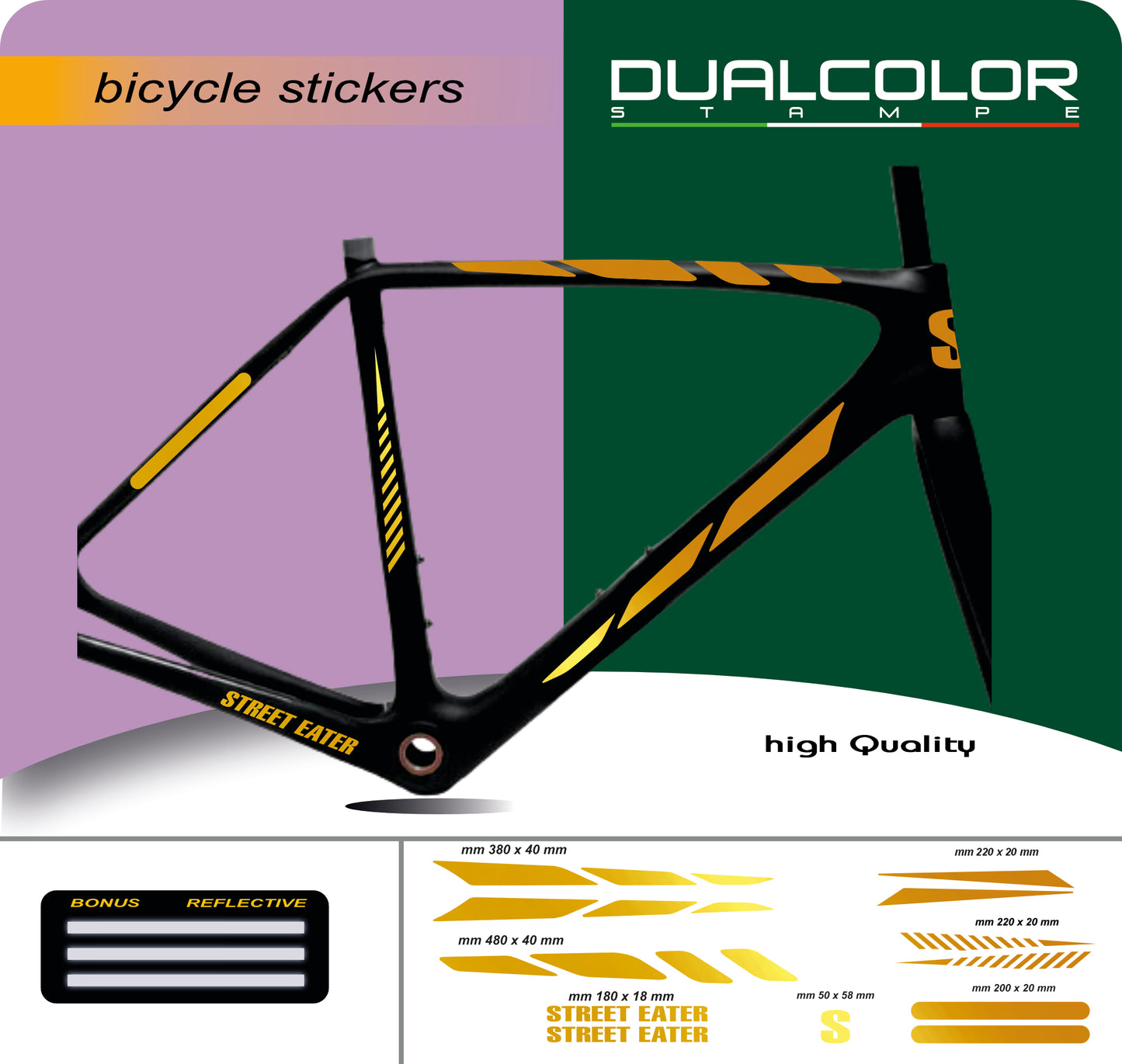 set adesivi decal vinile