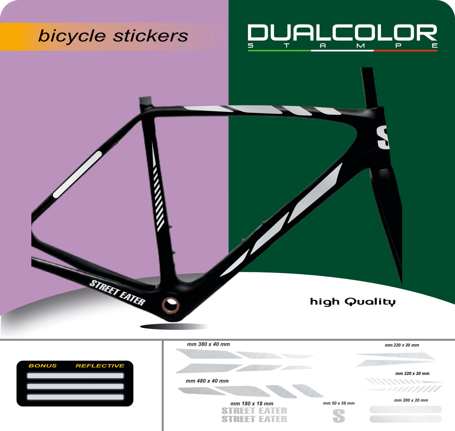 set adesivi decal vinile