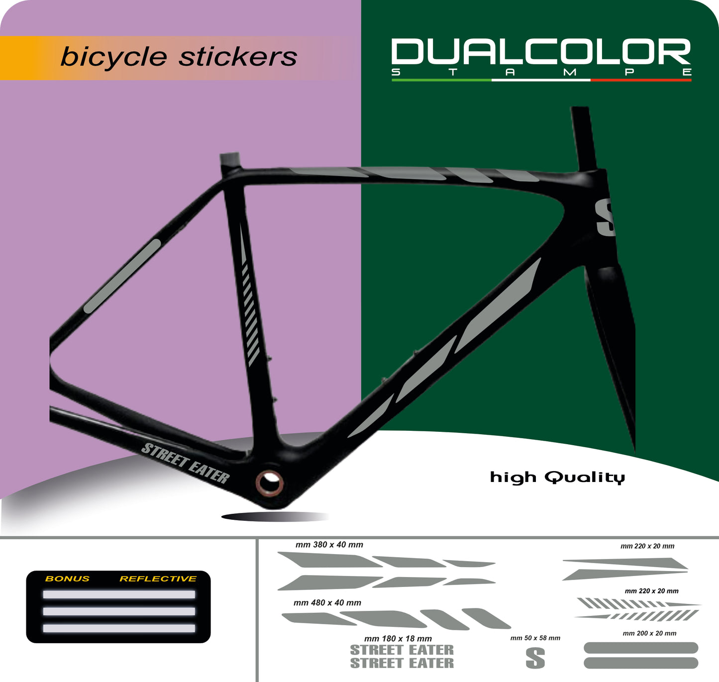 set adesivi decal vinile