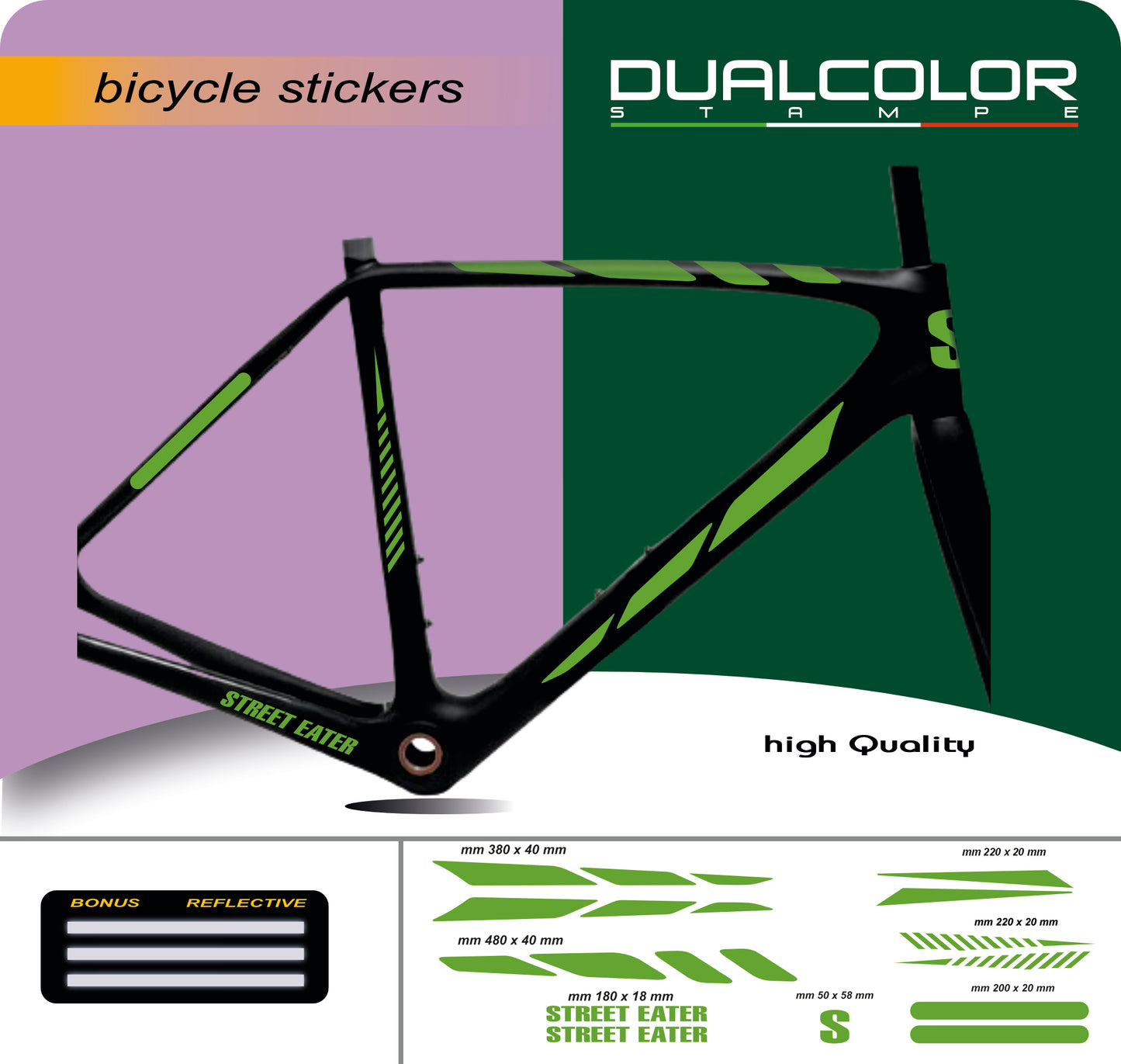 set adesivi decal vinile