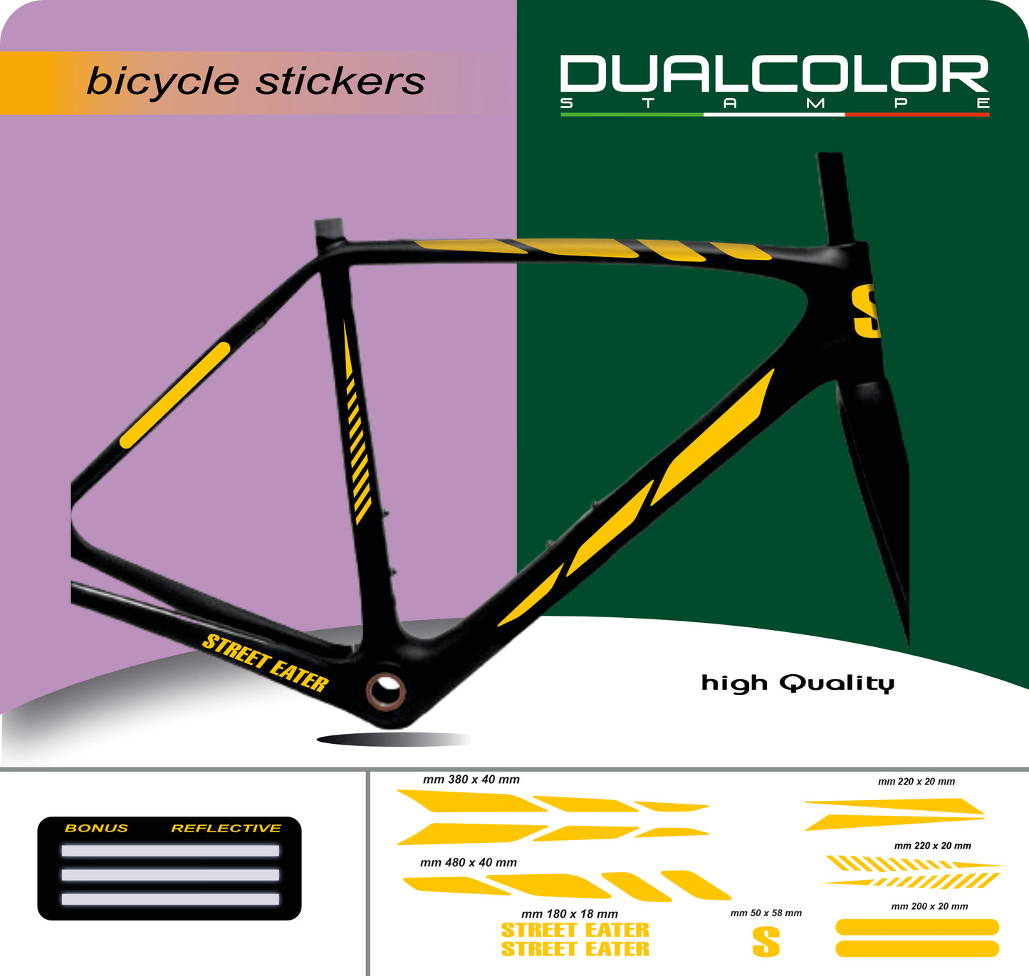 set adesivi decal vinile