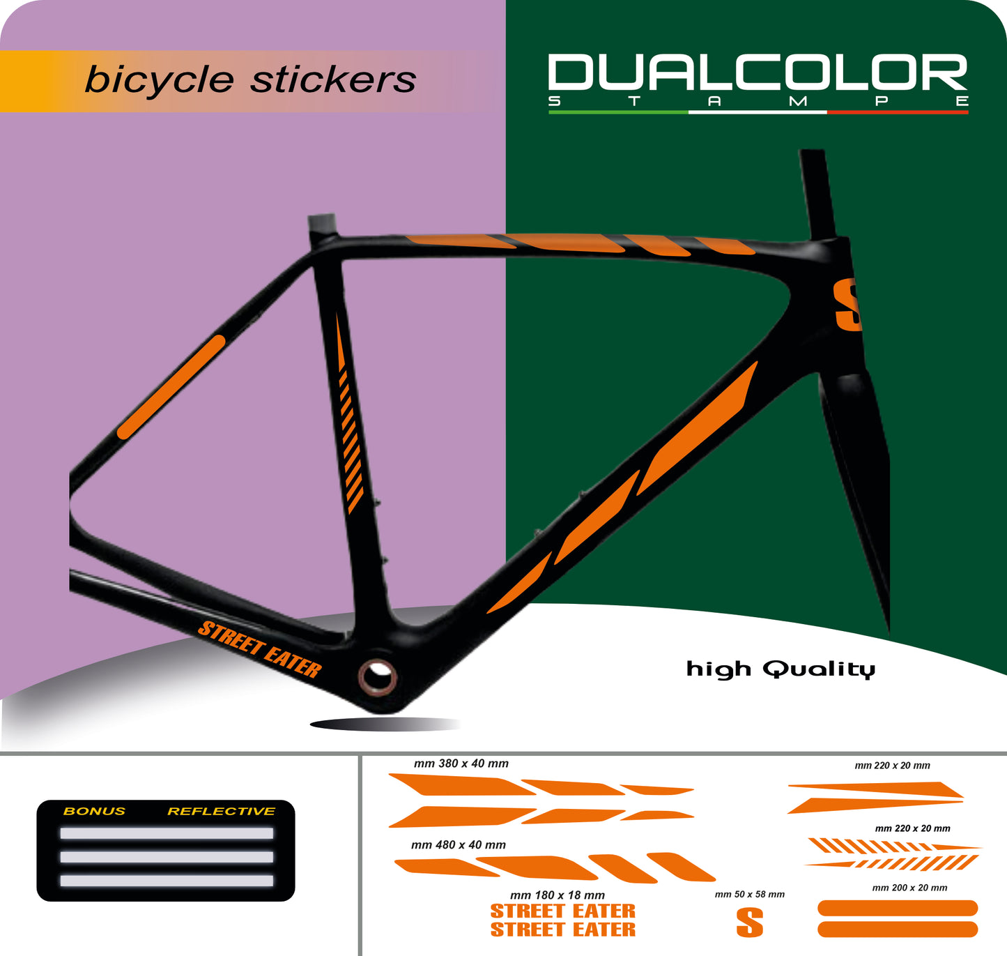 set adesivi decal vinile
