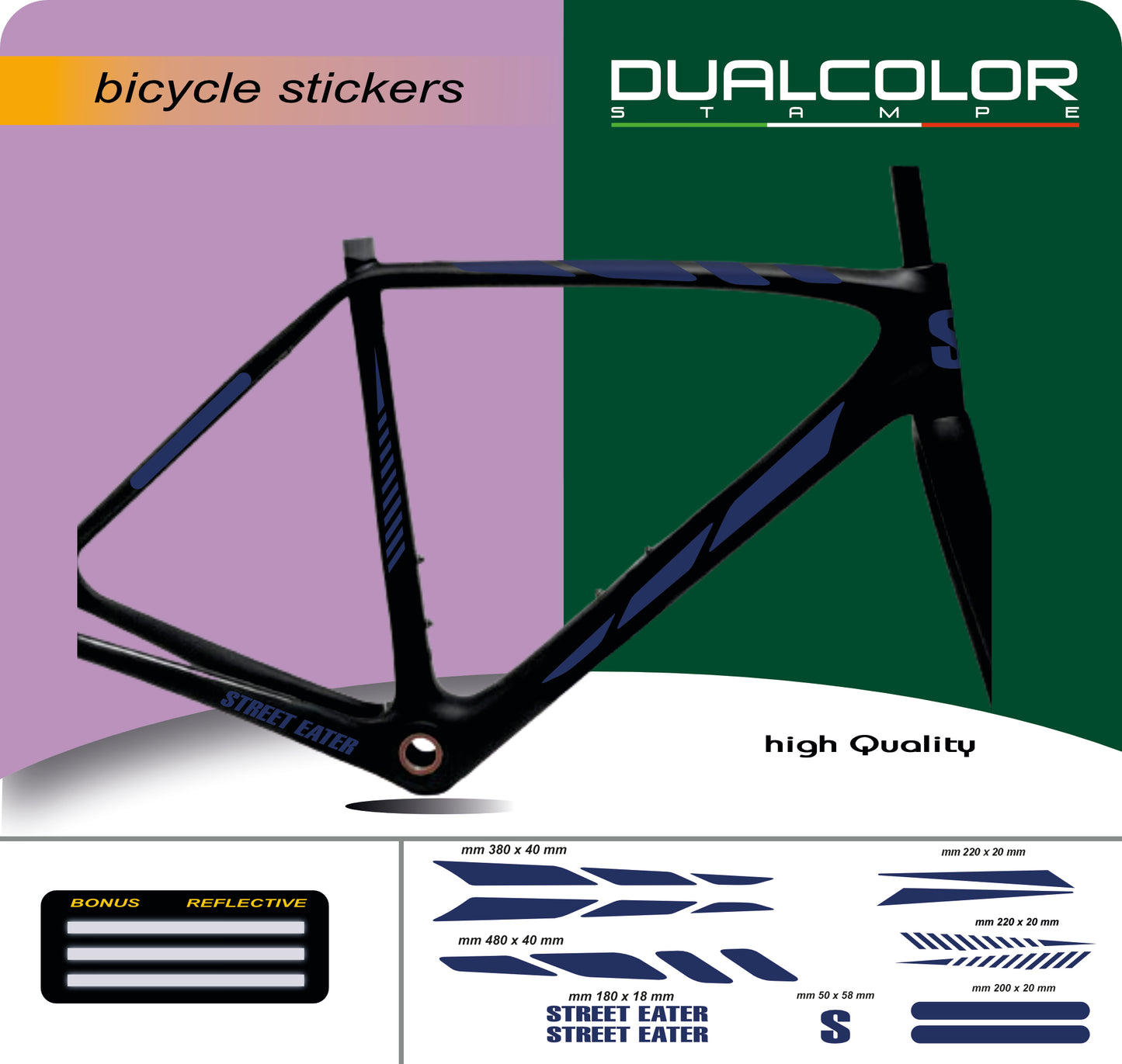 set adesivi decal vinile