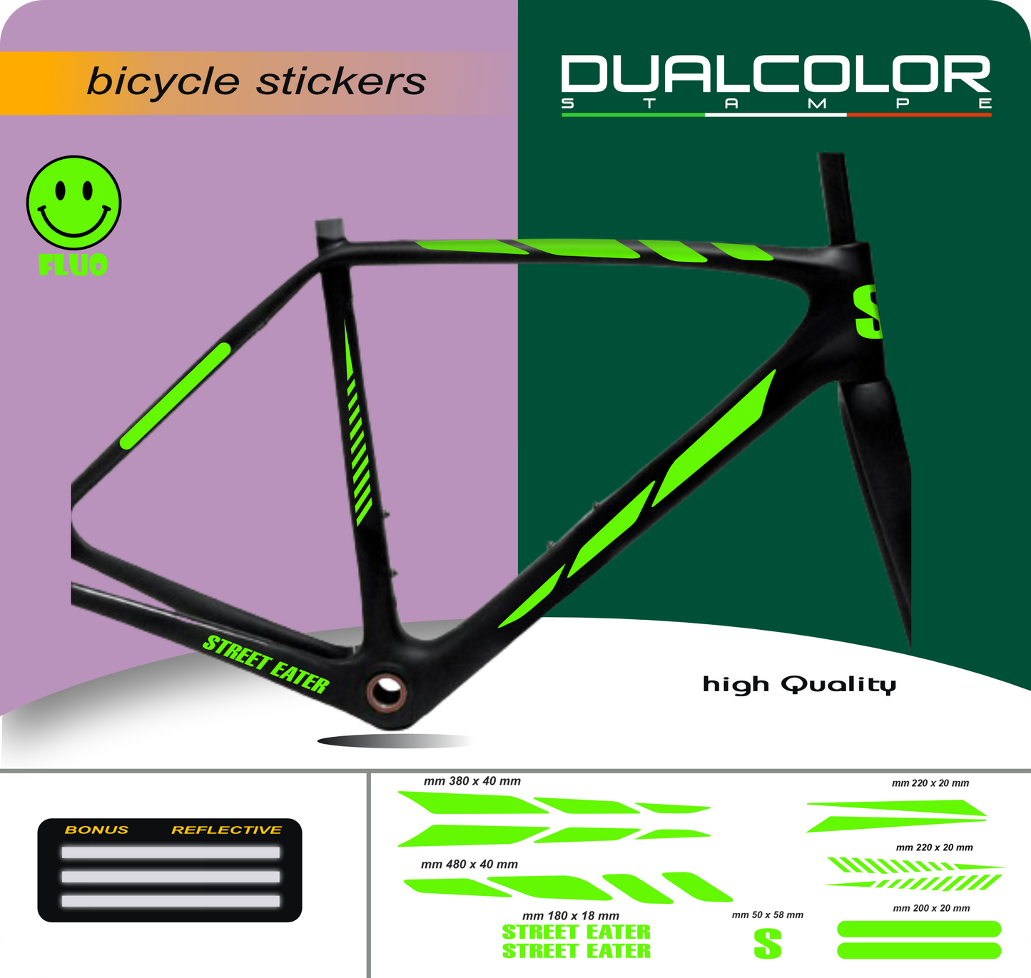set adesivi decal vinile