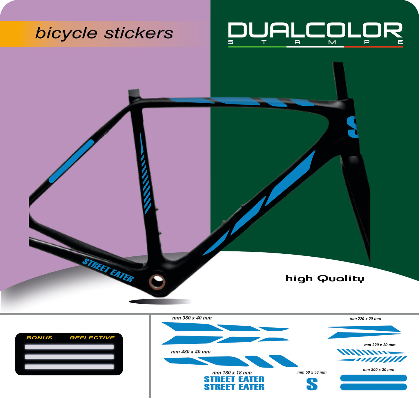 set adesivi decal vinile