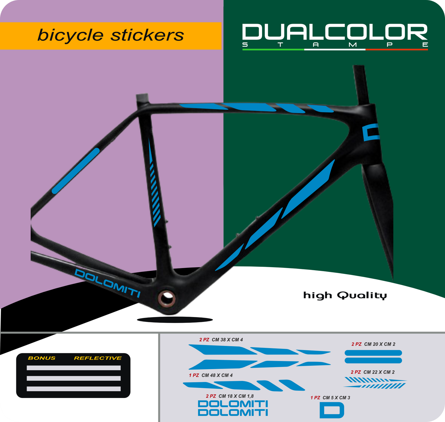 bici mtb adesivi set adesivi decal vinile