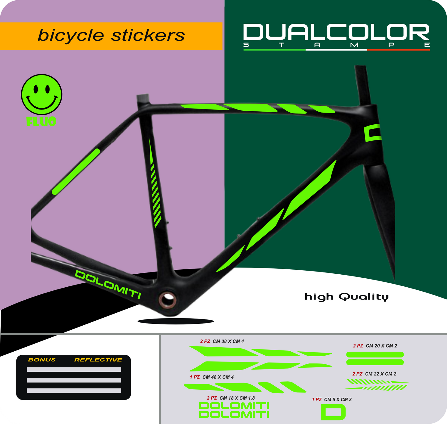 set adesivi decal vinile