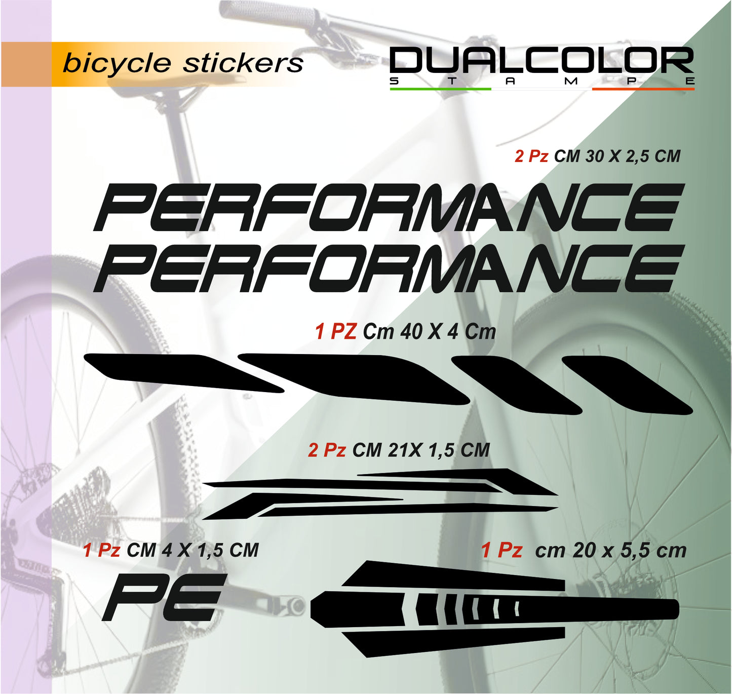 Dual Color Prints MTB Rahmen aufkleber Fahrrad rahmen Schutz folie MTB Mountainbike B0064