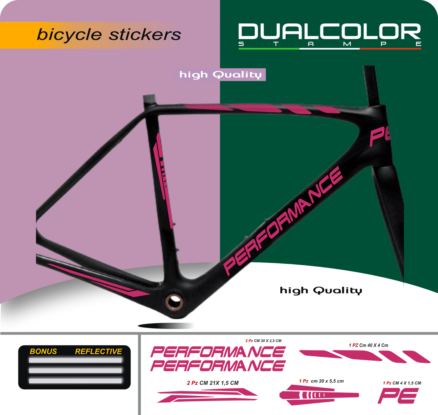 set adesivi decal vinile