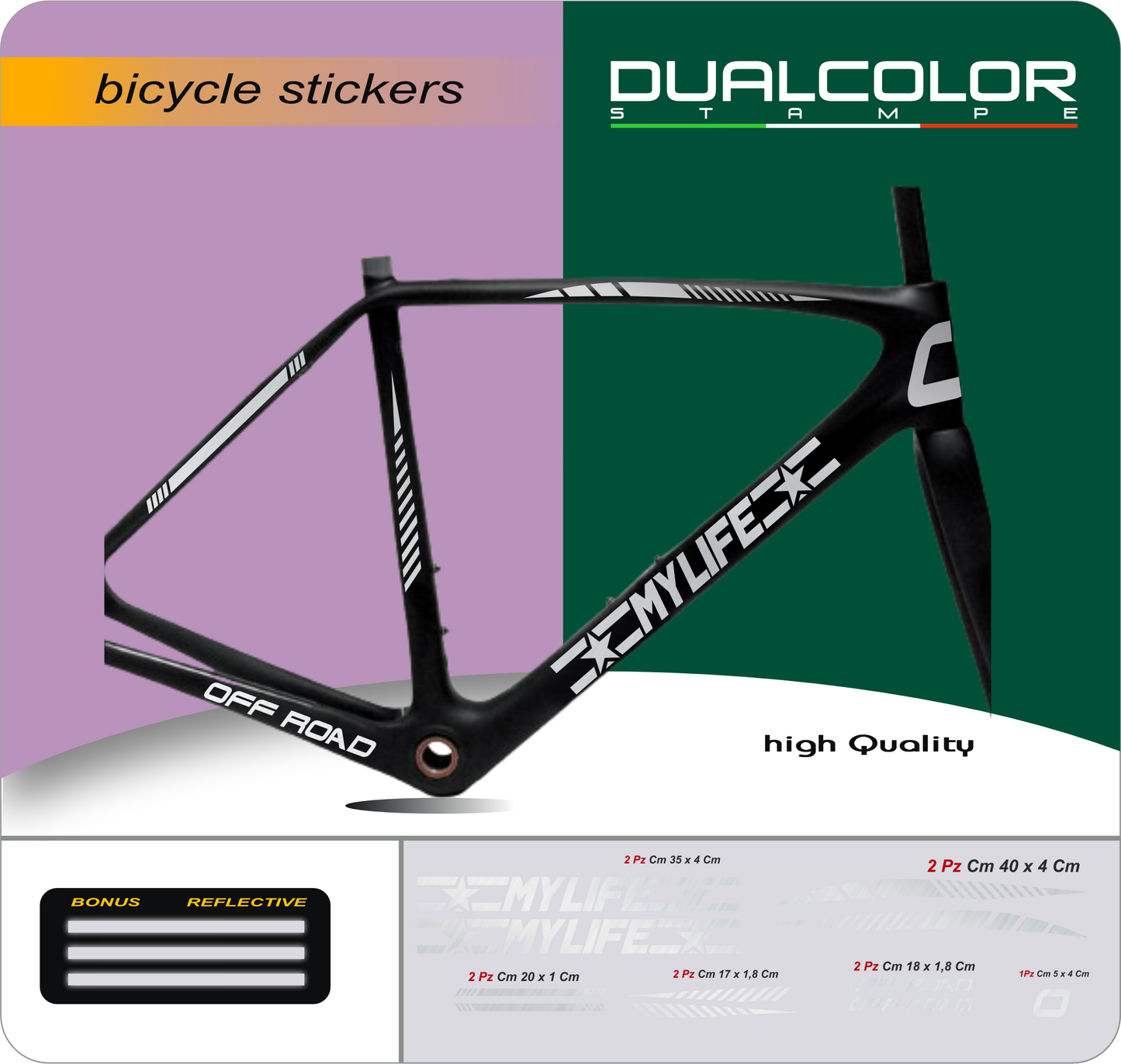 set adesivi decal vinile