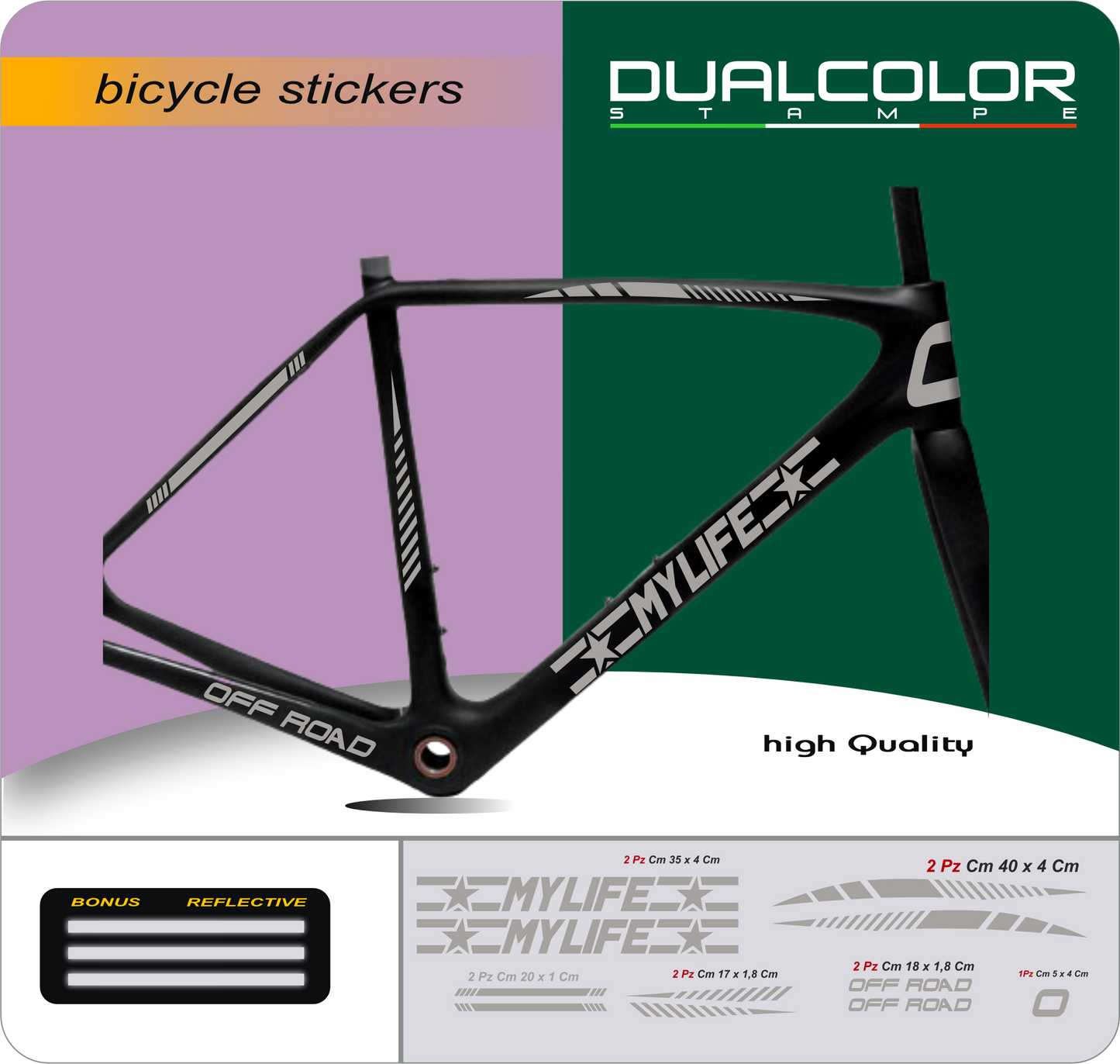 set adesivi decal vinile