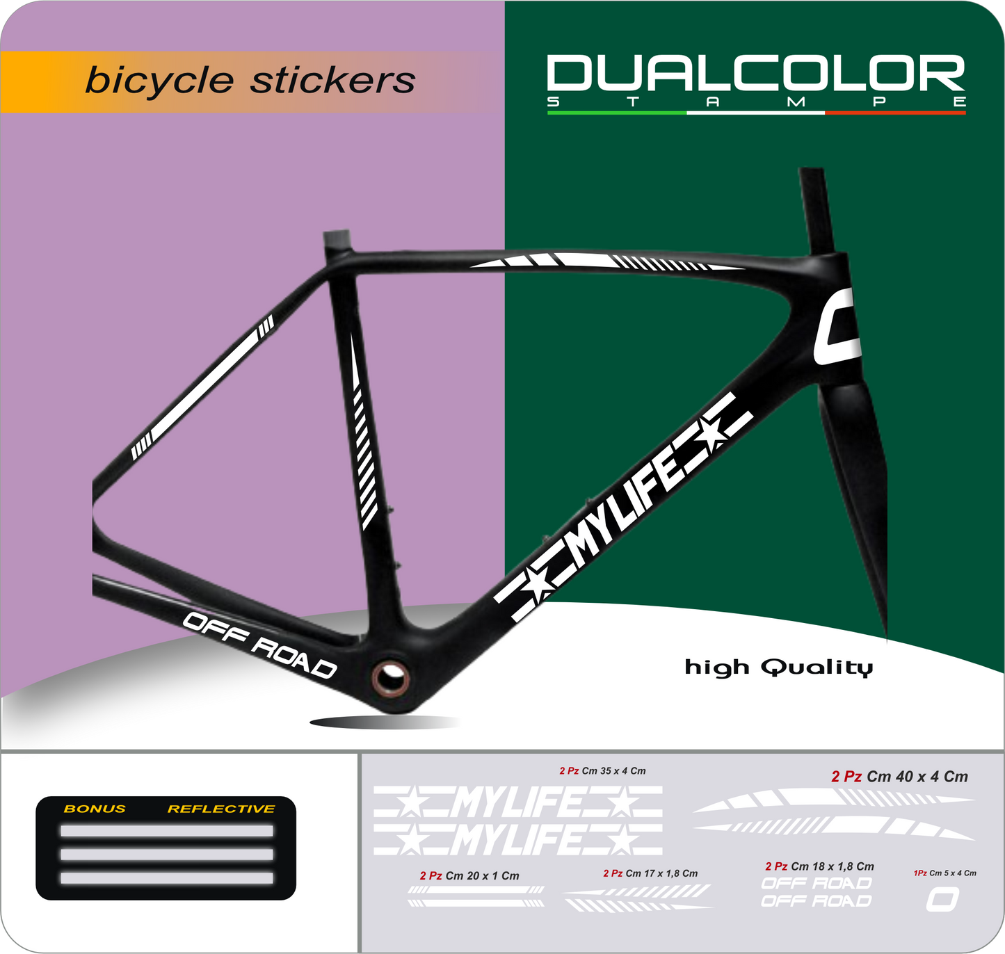 set adesivi decal vinile
