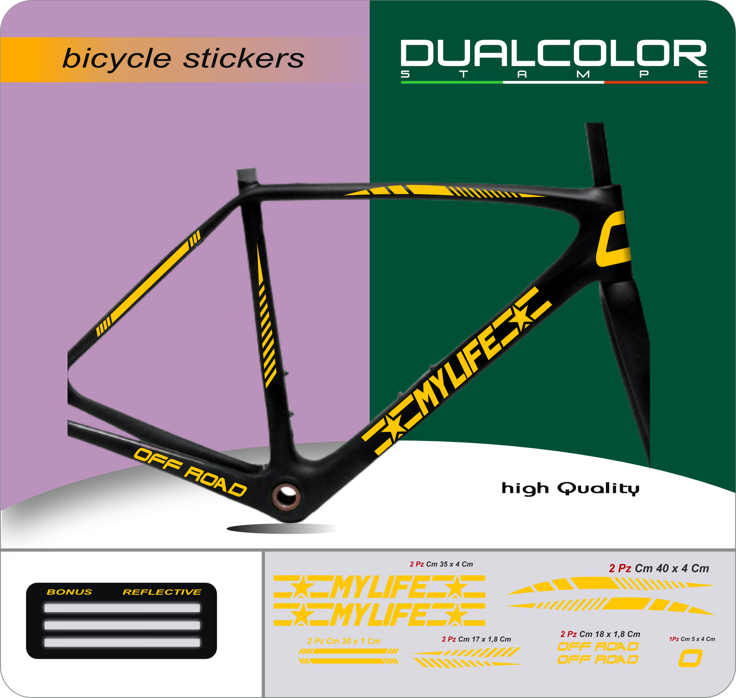 set adesivi decal vinile