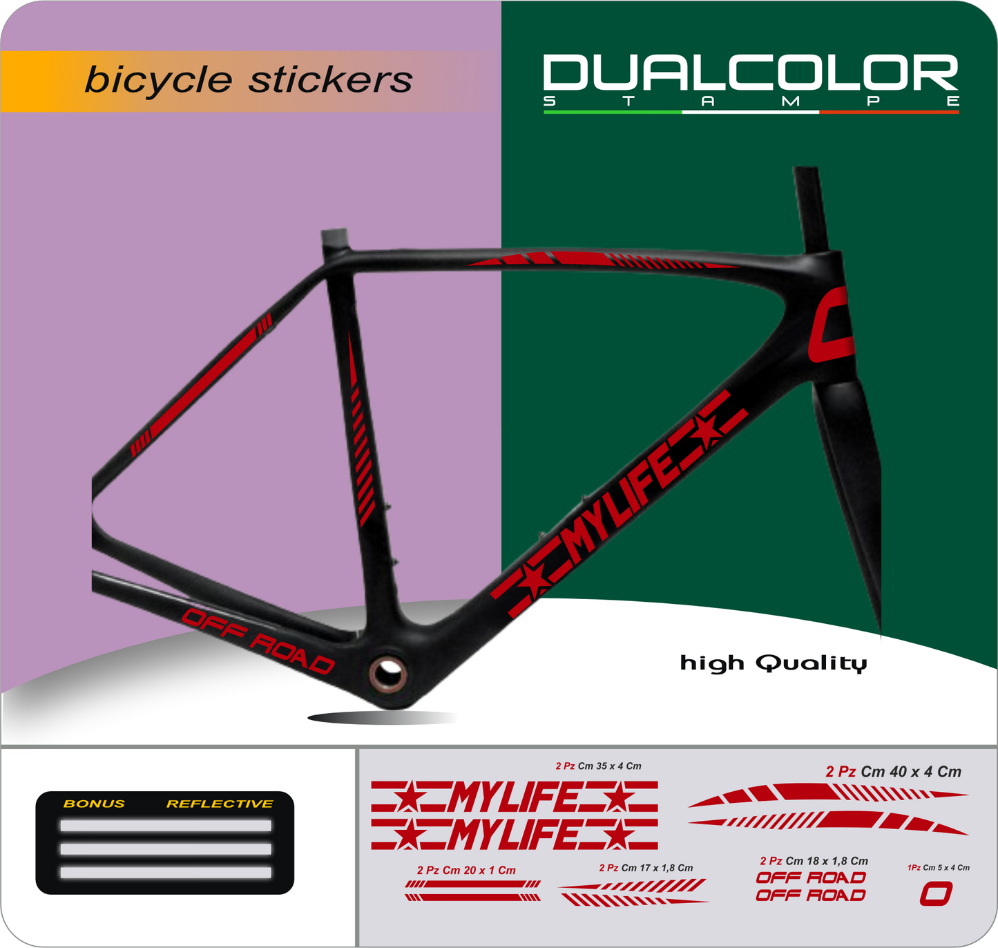 set adesivi decal vinile