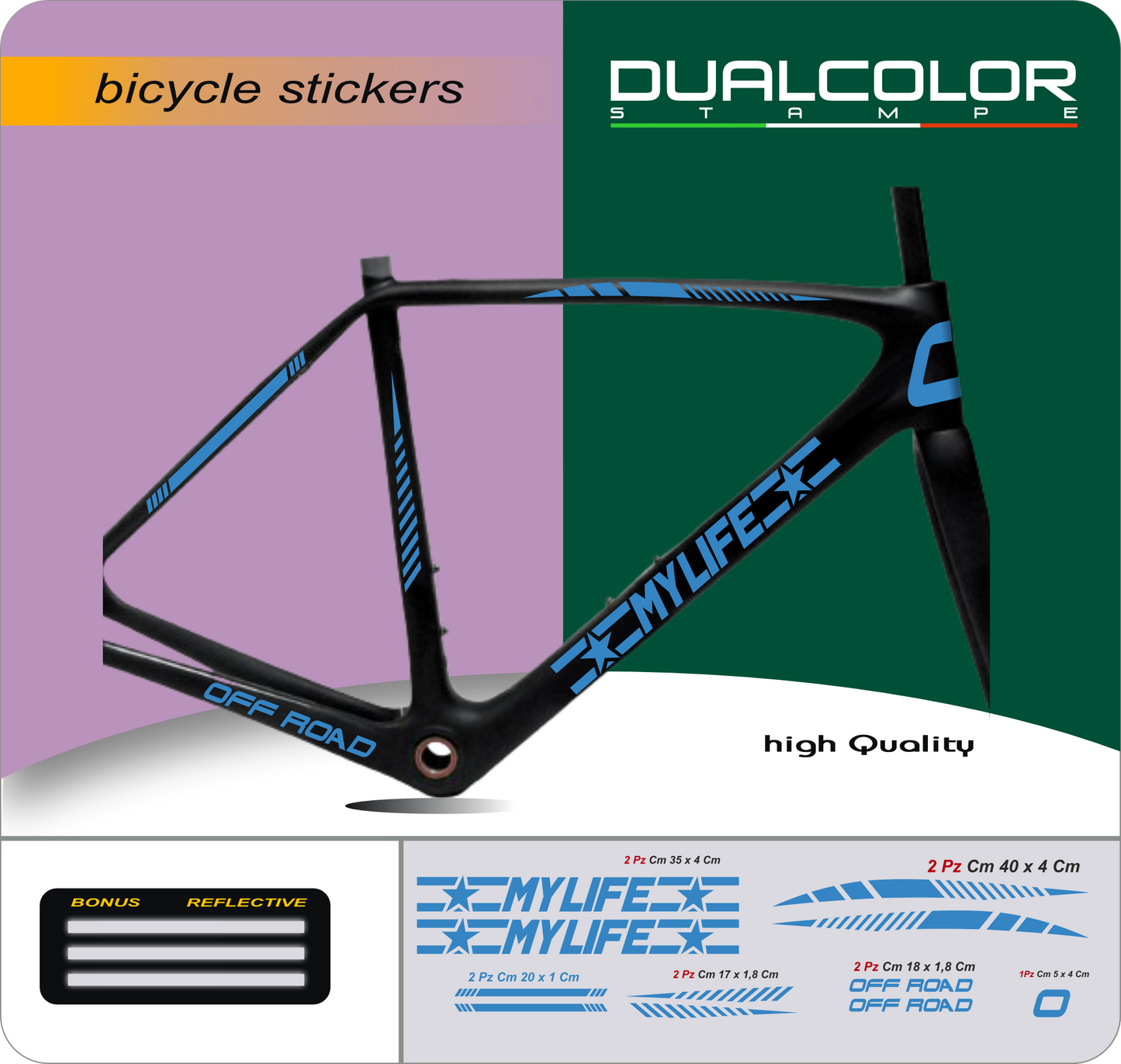 set adesivi decal vinile