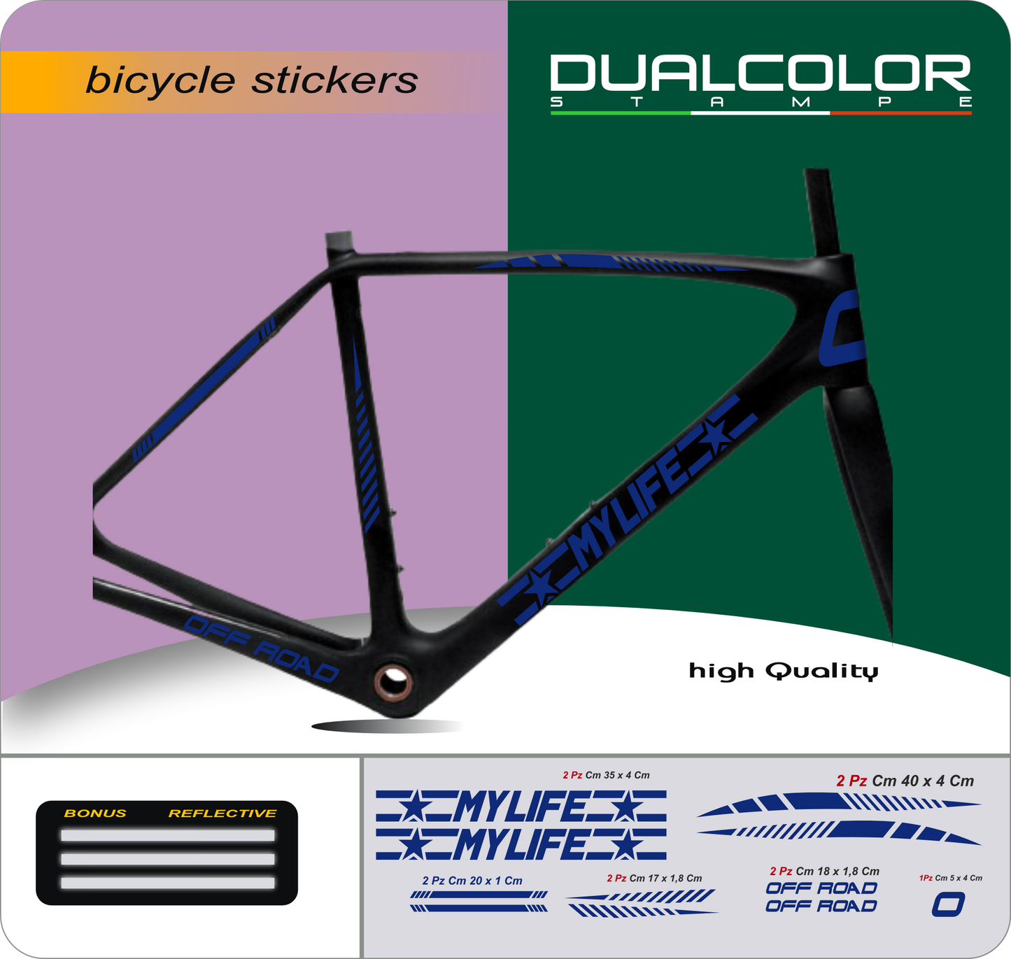 set adesivi decal vinile