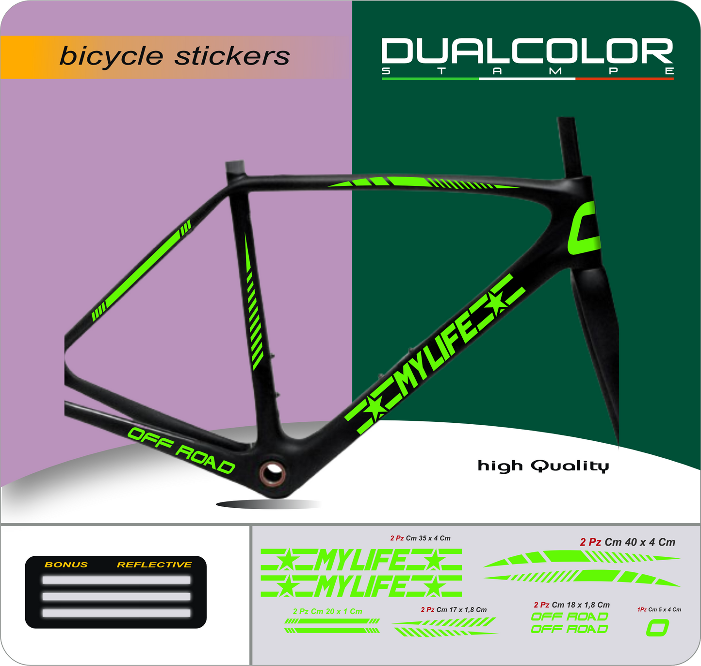 set adesivi decal vinile