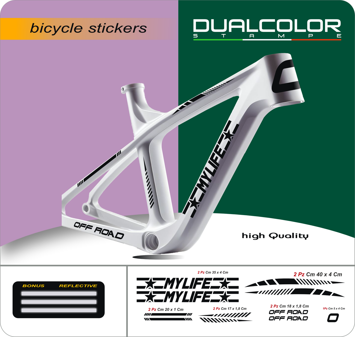 set adesivi decal vinile