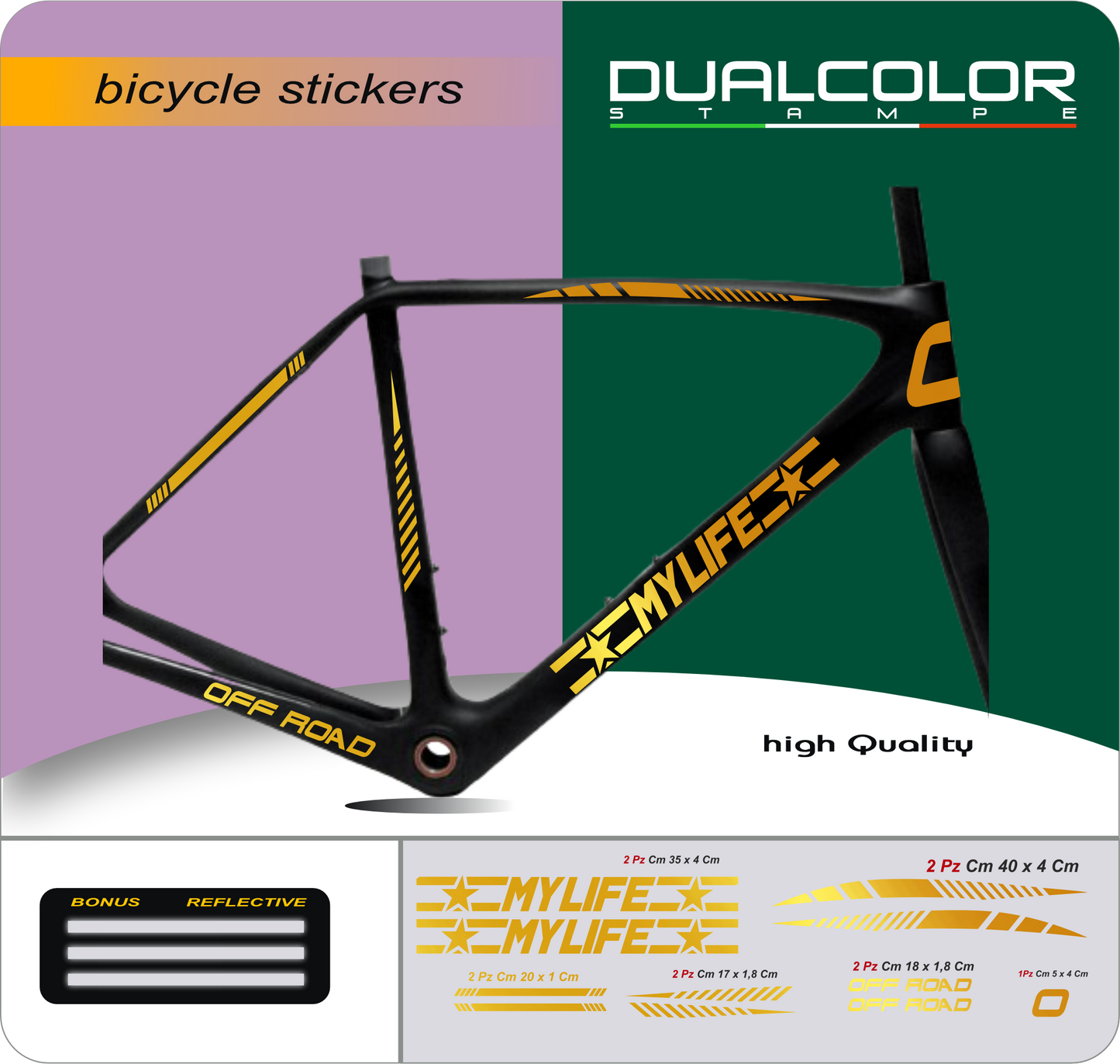 set adesivi decal vinile