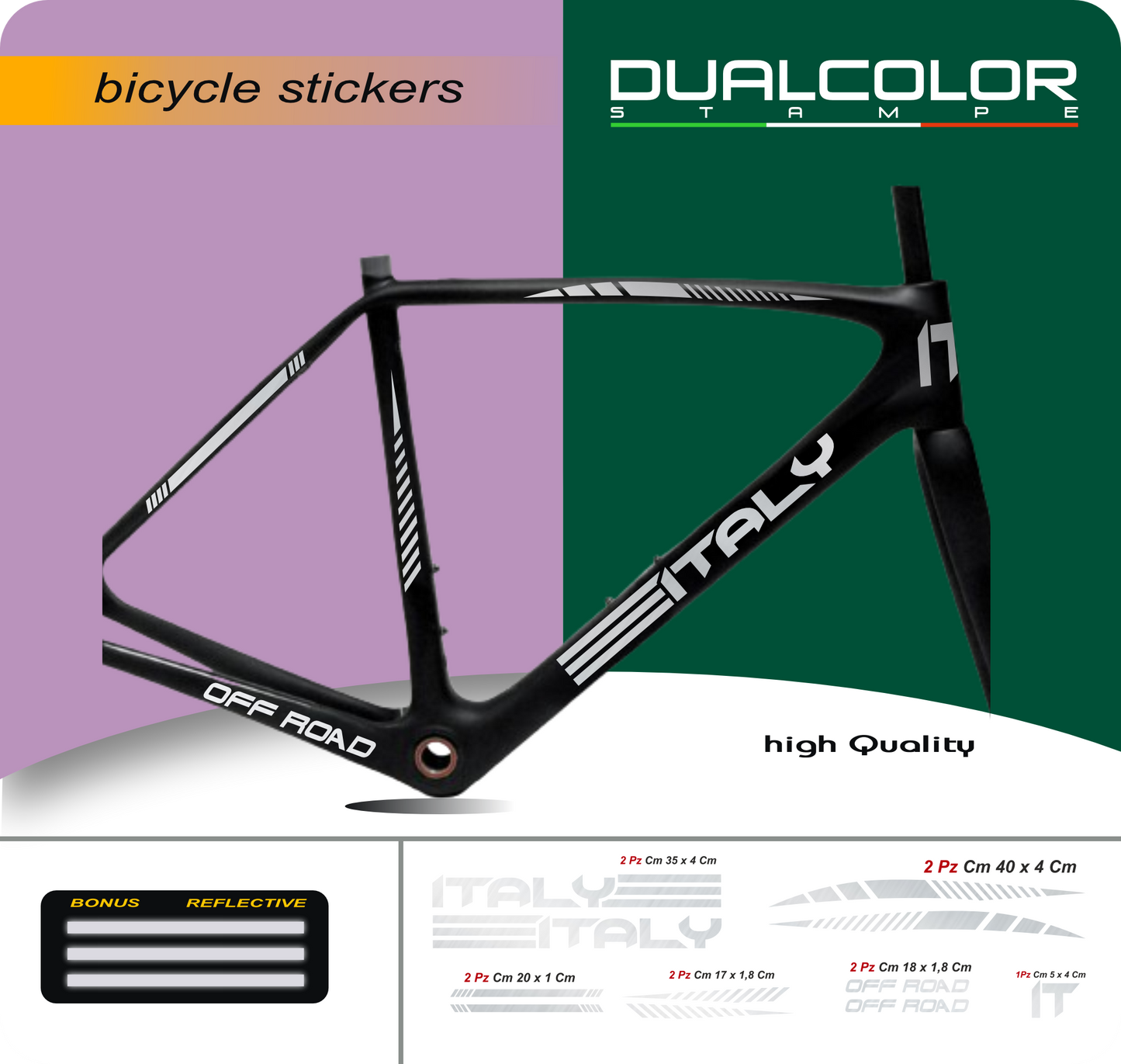 set adesivi decal vinile