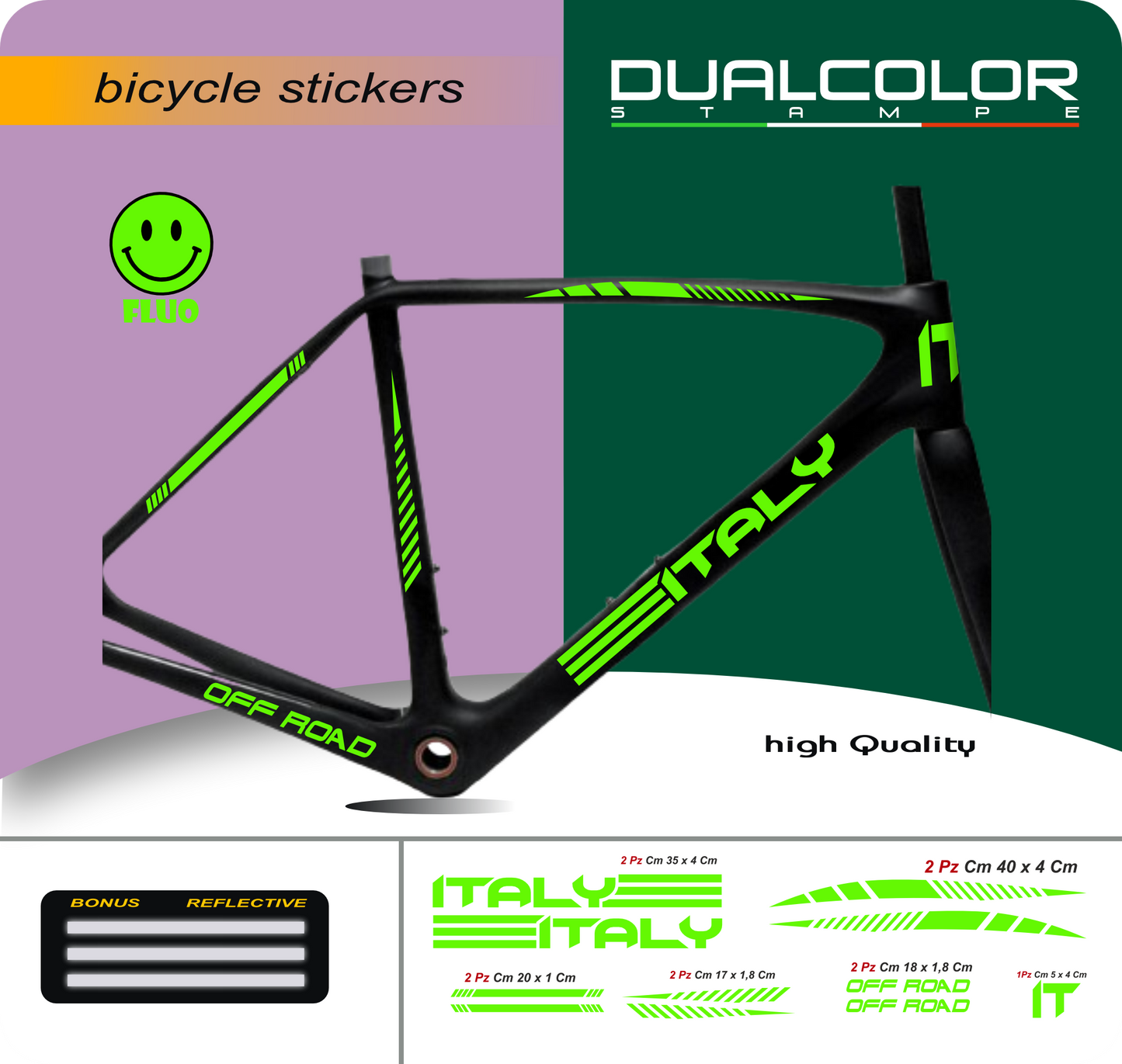 set adesivi decal vinile