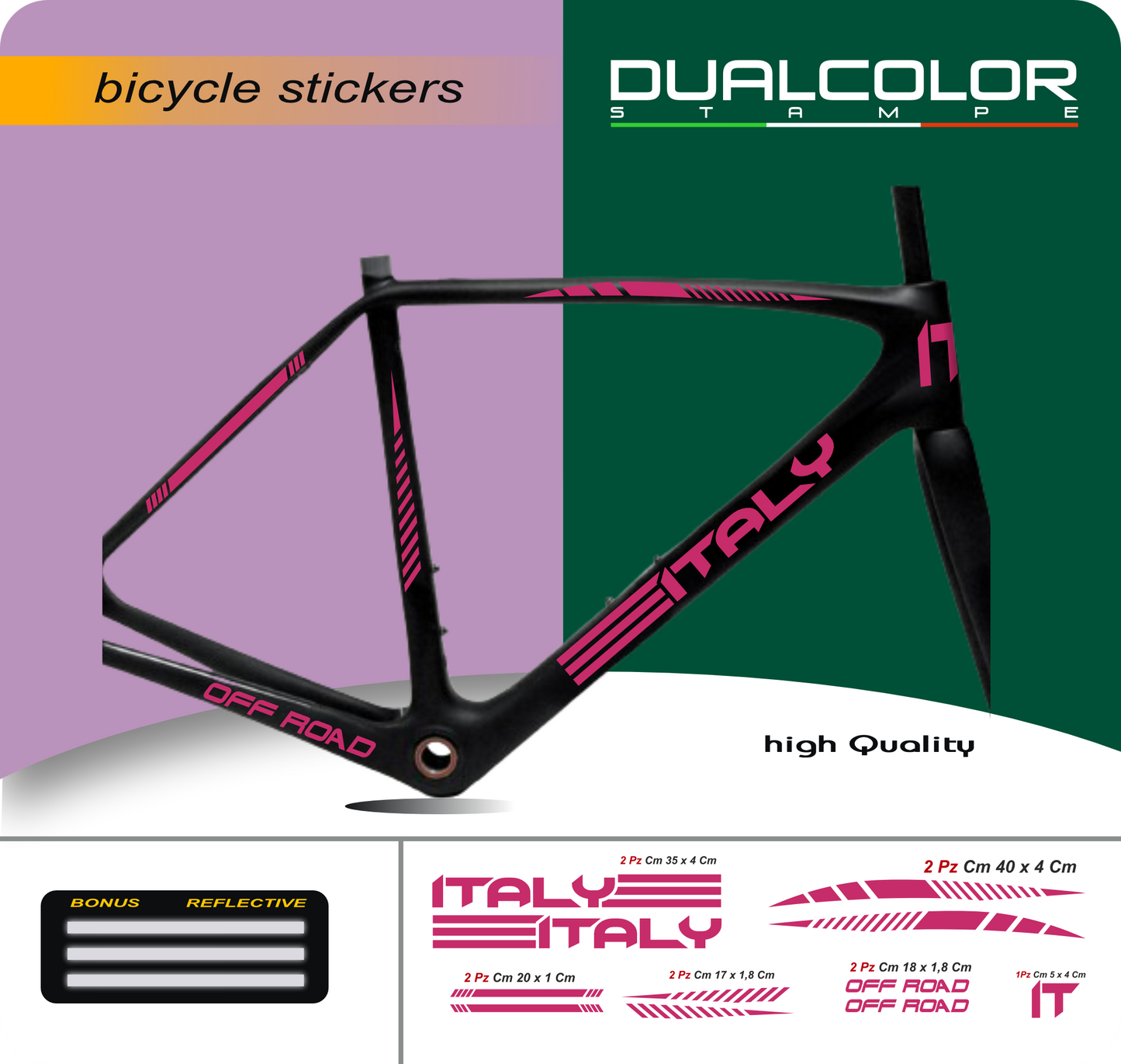 set adesivi decal vinile