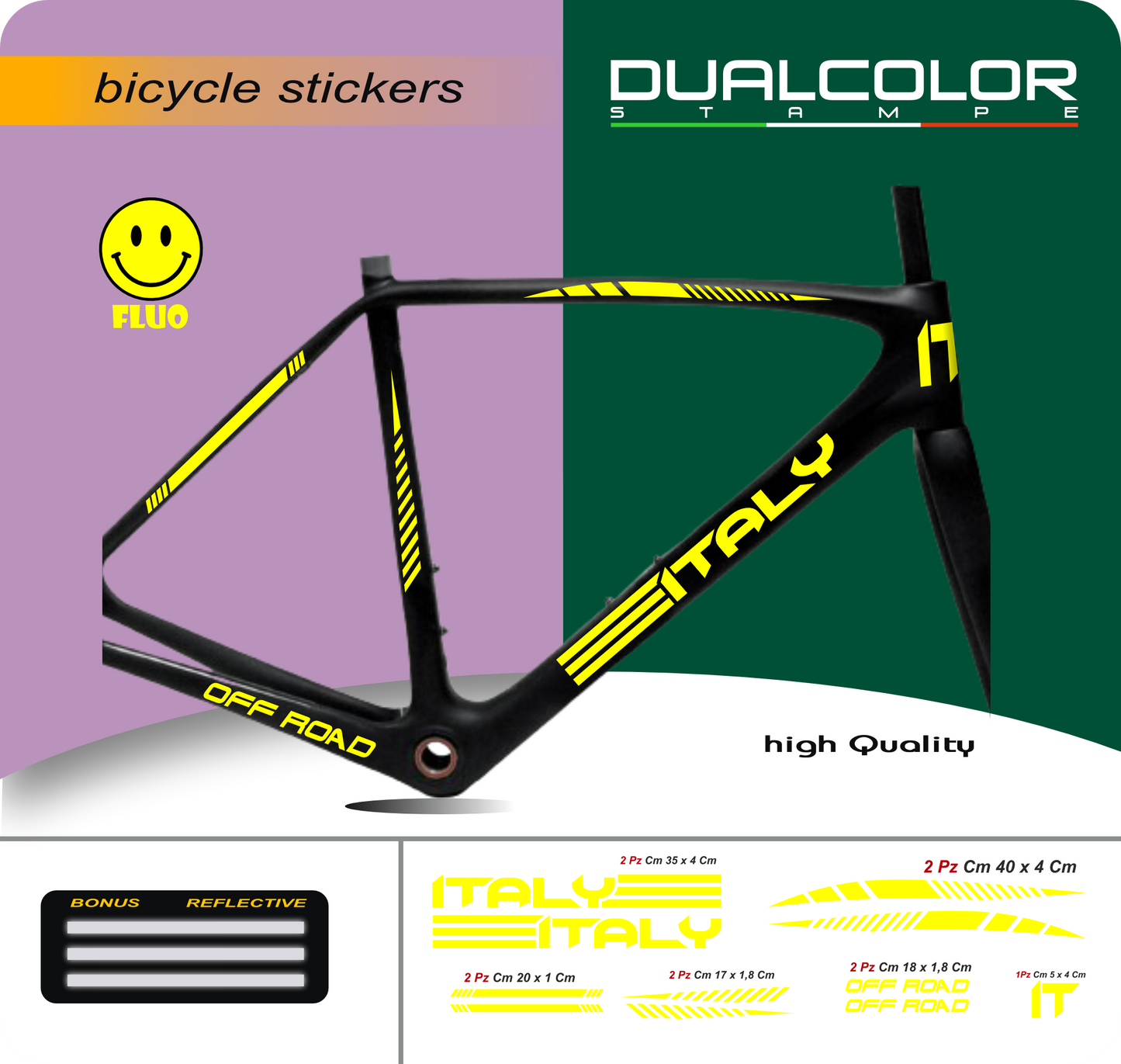 set adesivi decal vinile