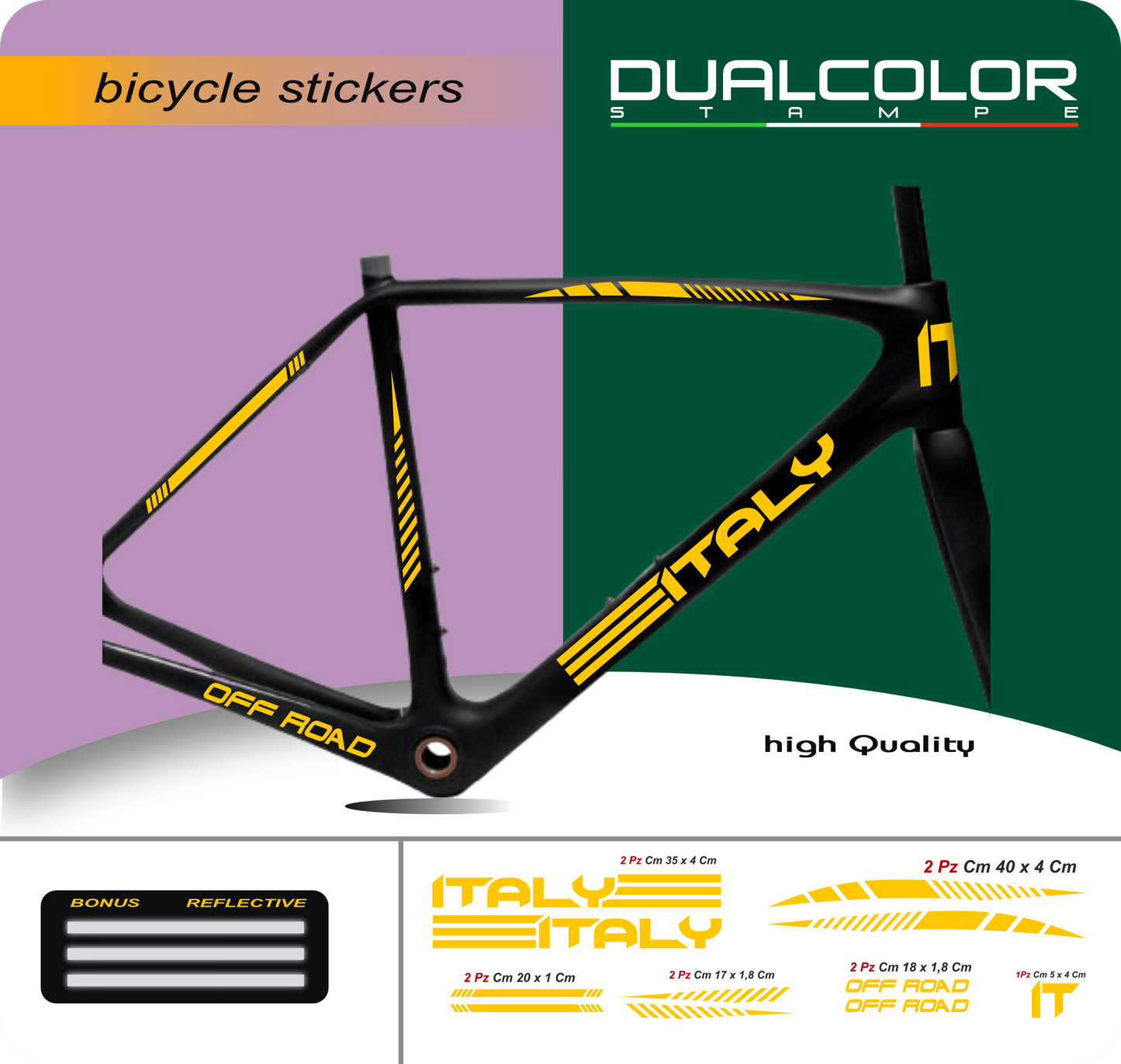 set adesivi decal vinile