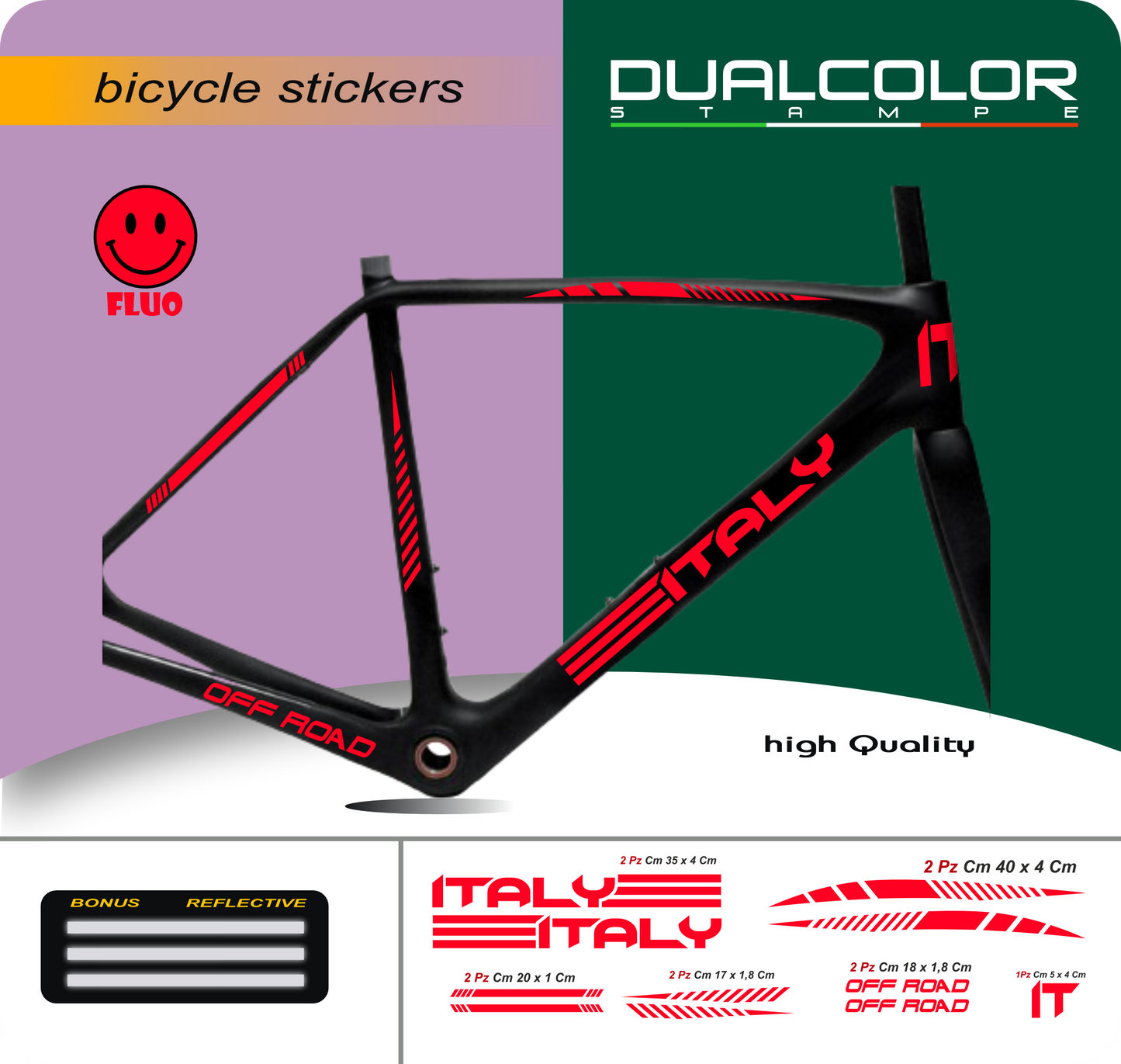 set adesivi decal vinile