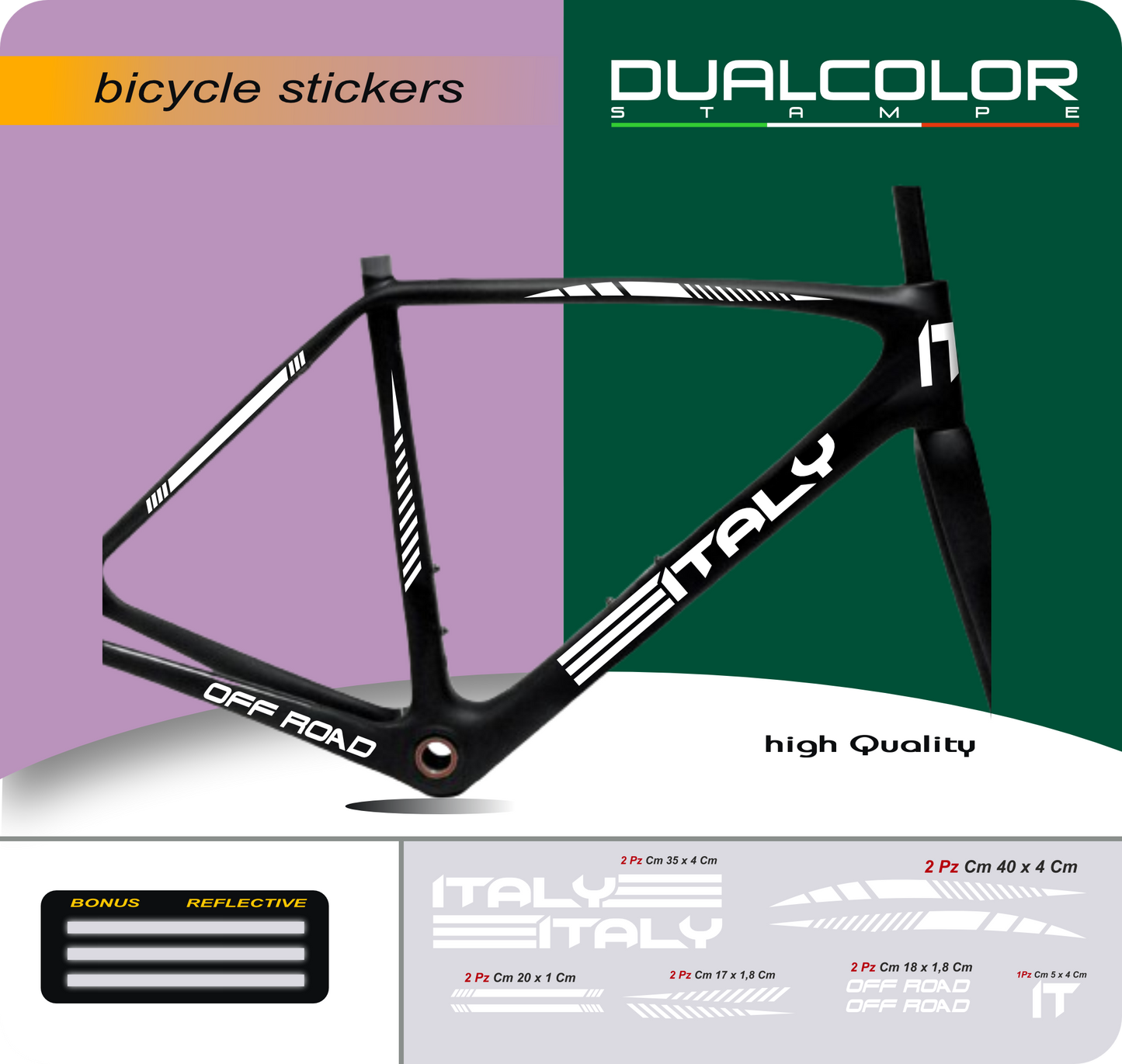 set adesivi decal vinile