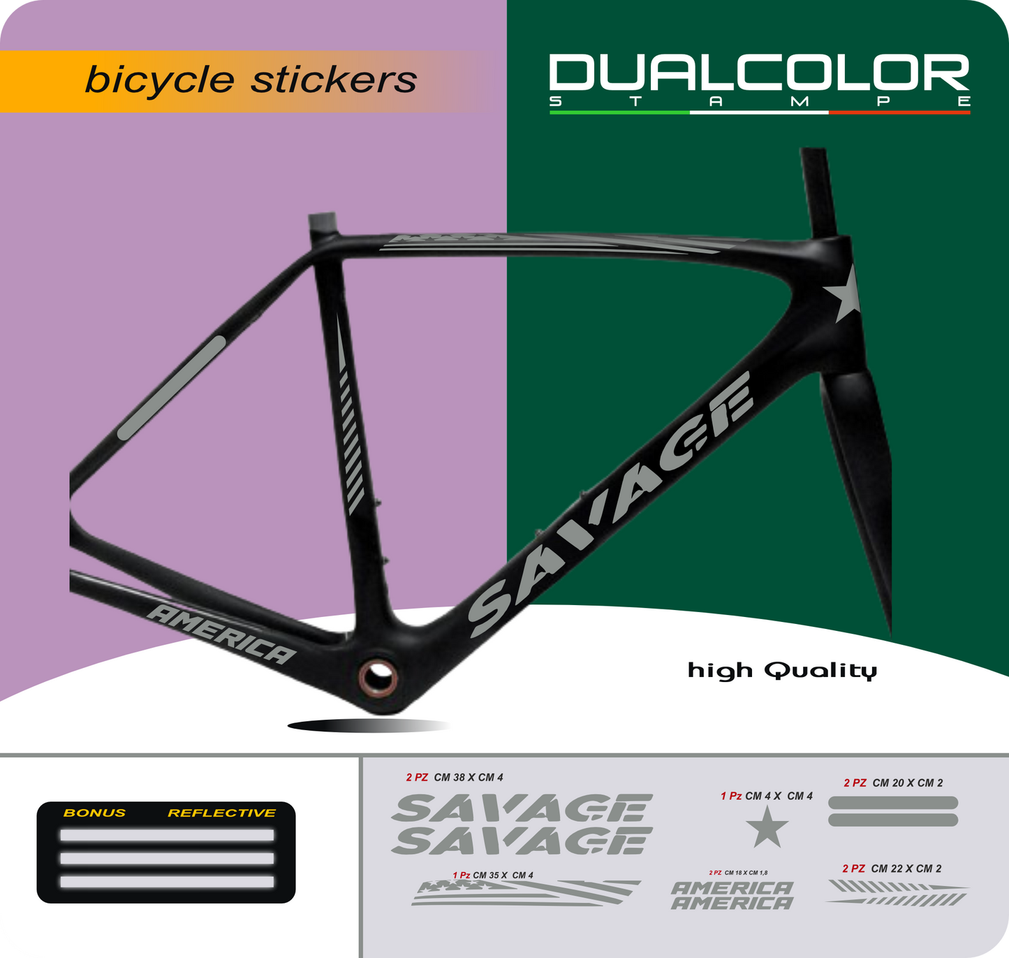 set adesivi decal vinile