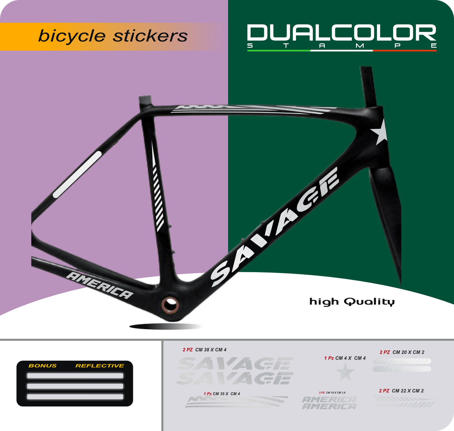 set adesivi decal vinile