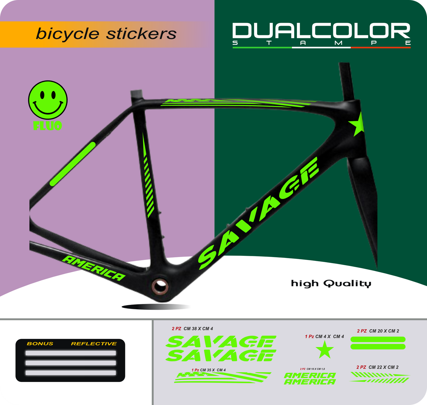 set adesivi decal vinile