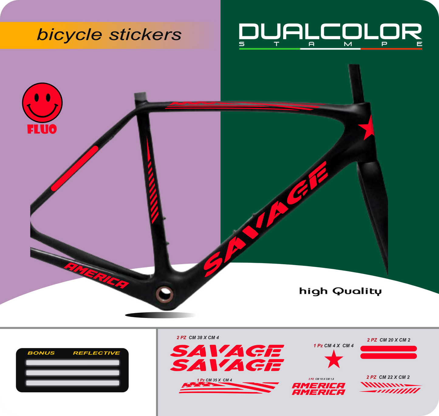 set adesivi decal vinile