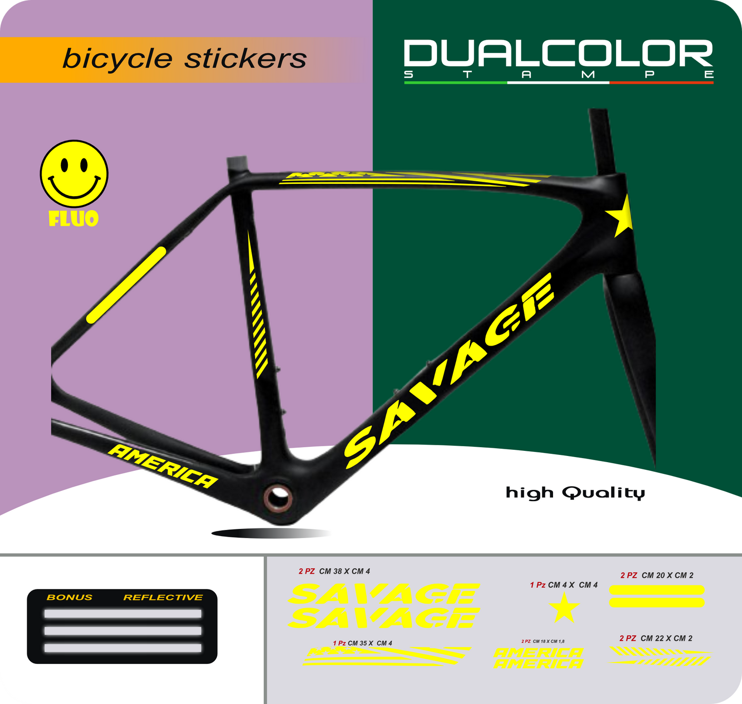 set adesivi decal vinile