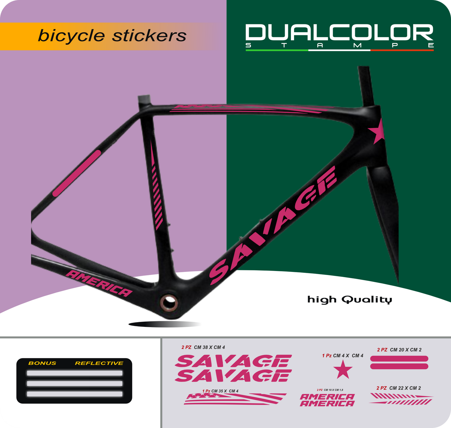 set adesivi decal vinile