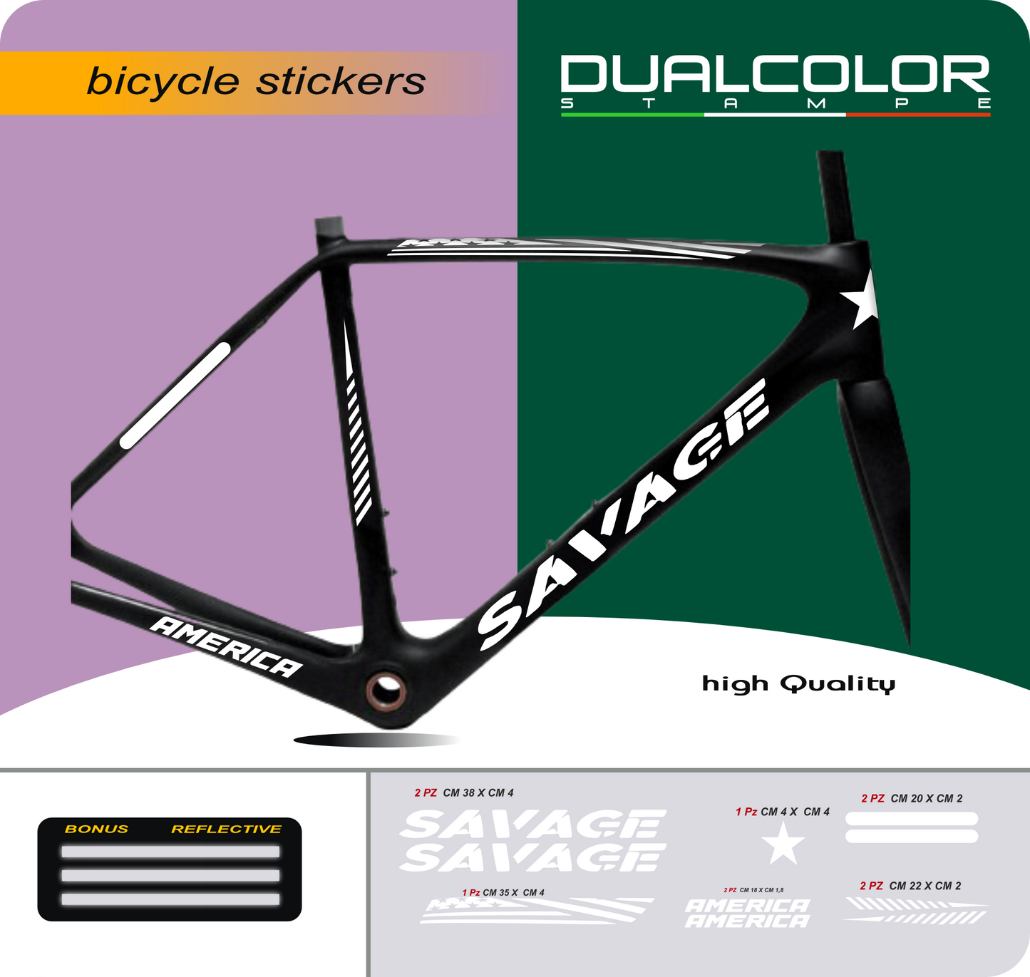 set adesivi decal vinile