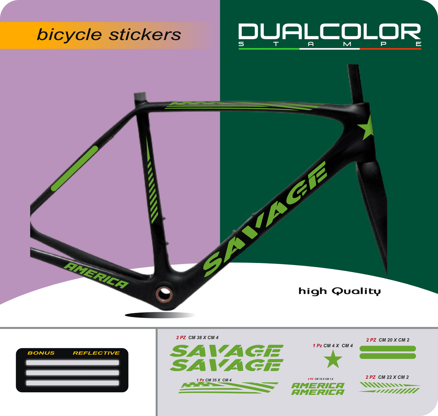 set adesivi decal vinile