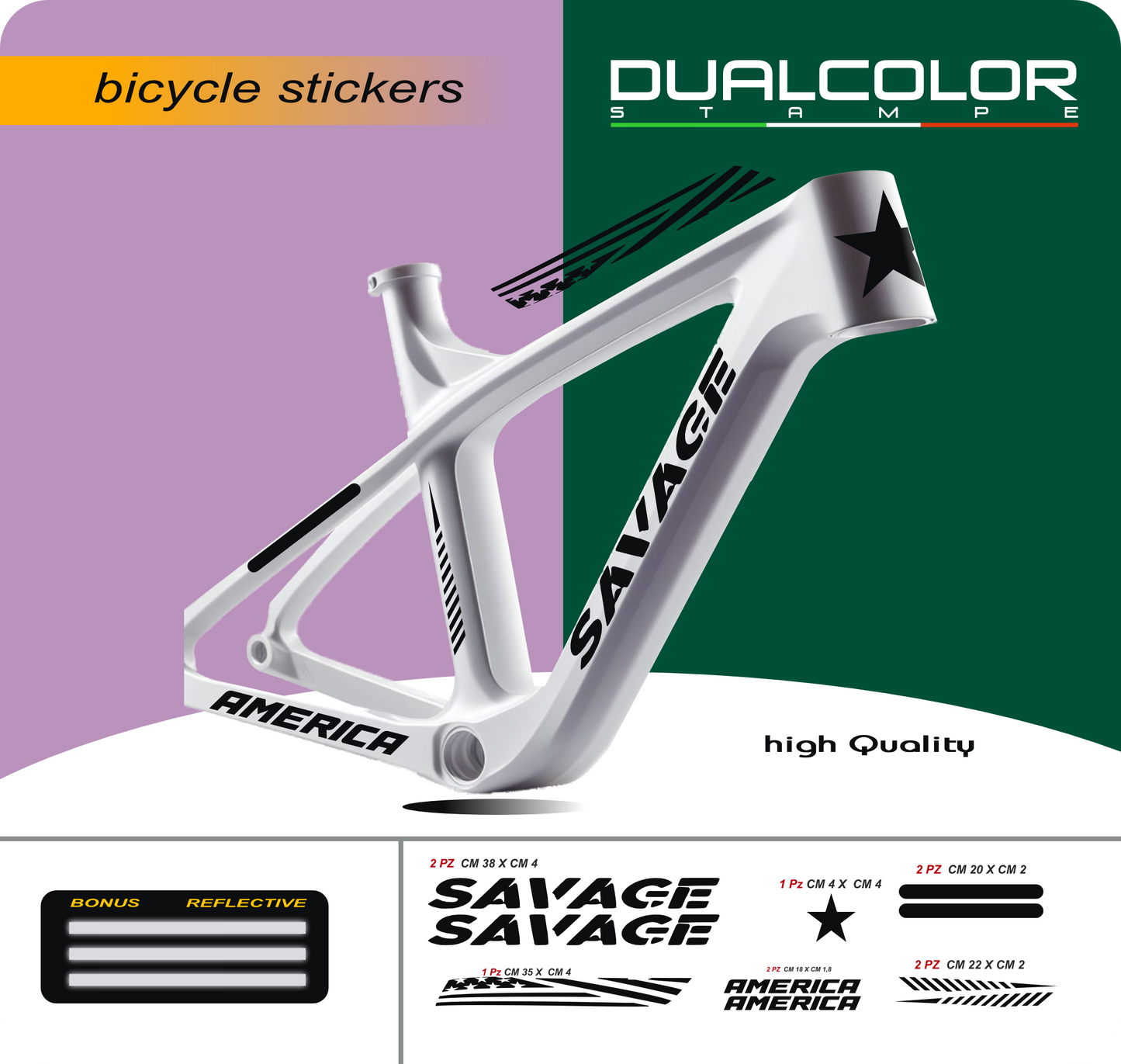 set adesivi decal vinile