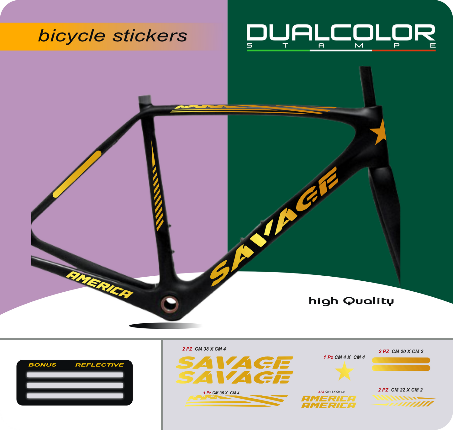 set adesivi decal vinile