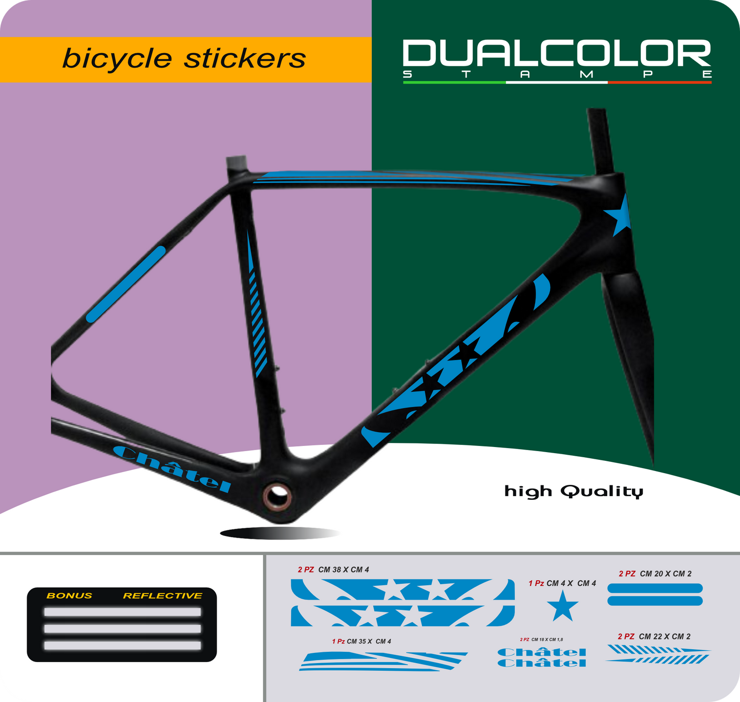 set adesivi decal vinile