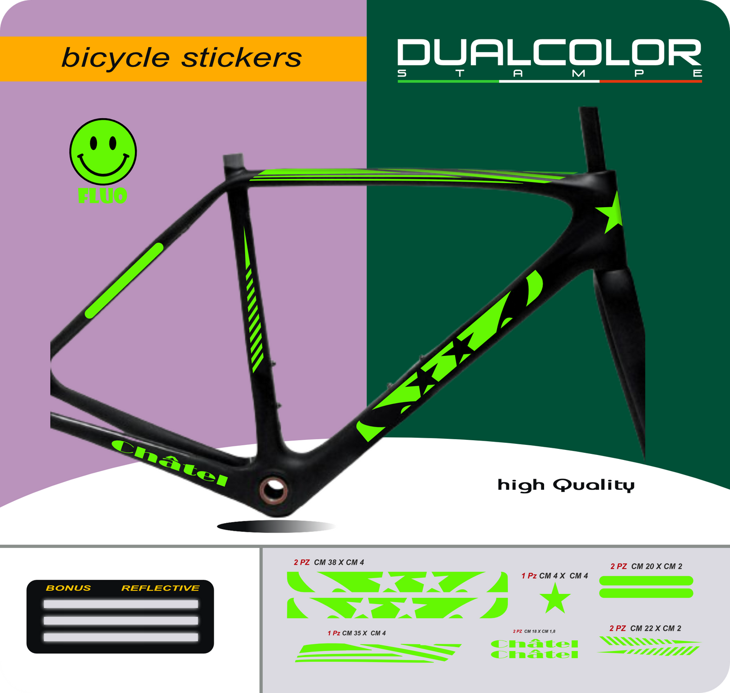 set adesivi decal vinile