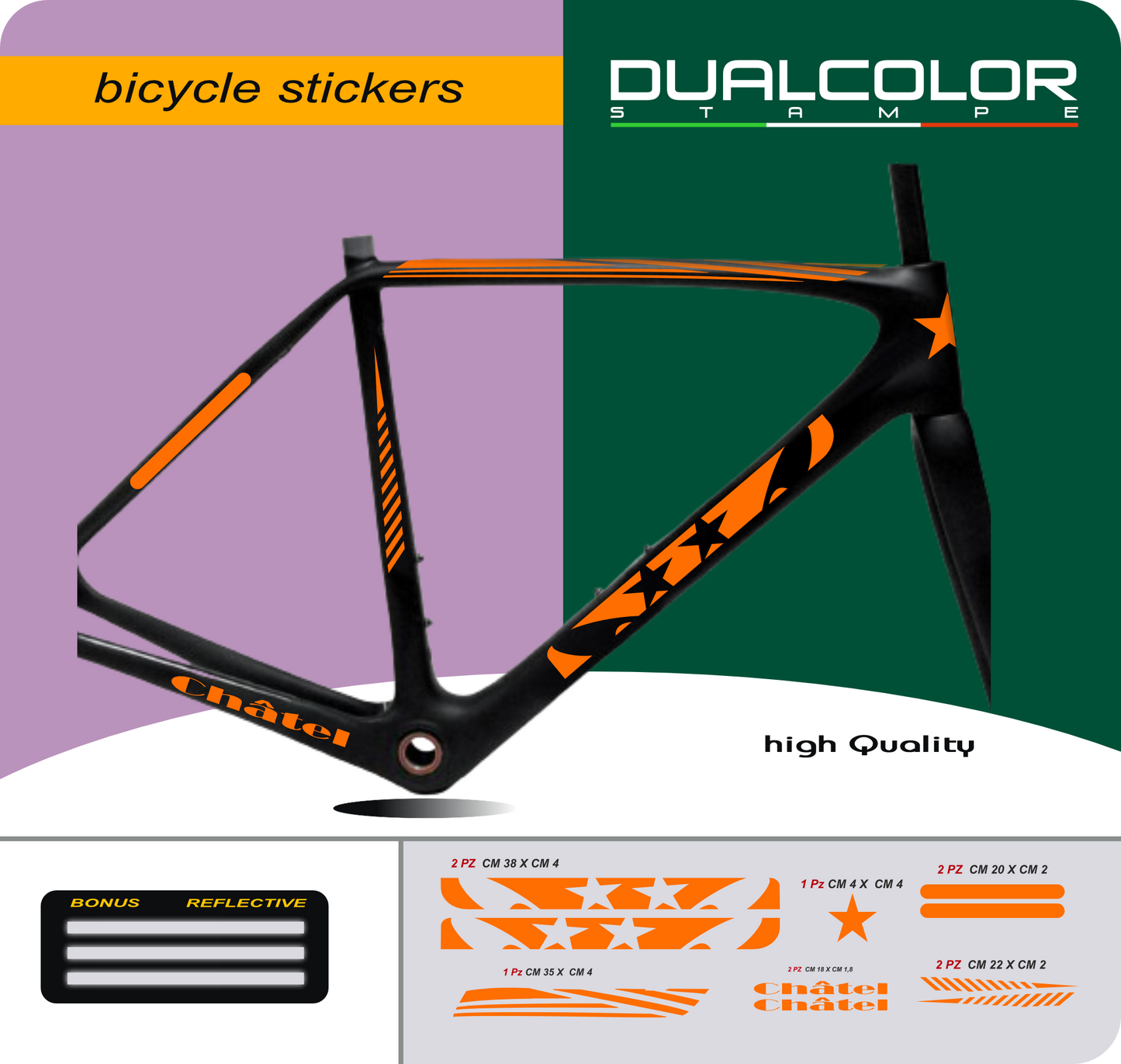 set adesivi decal vinile