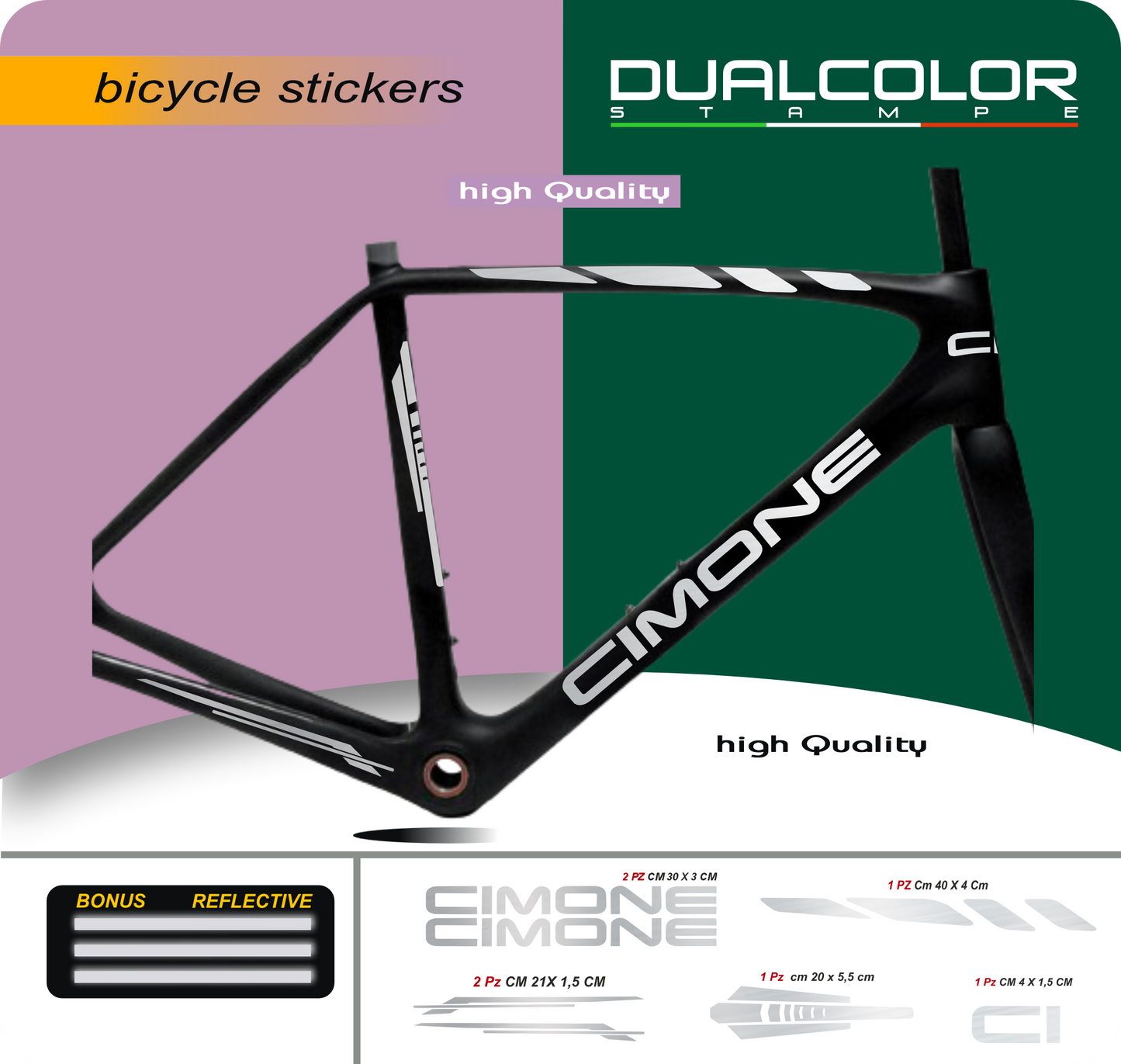 set adesivi decal vinile