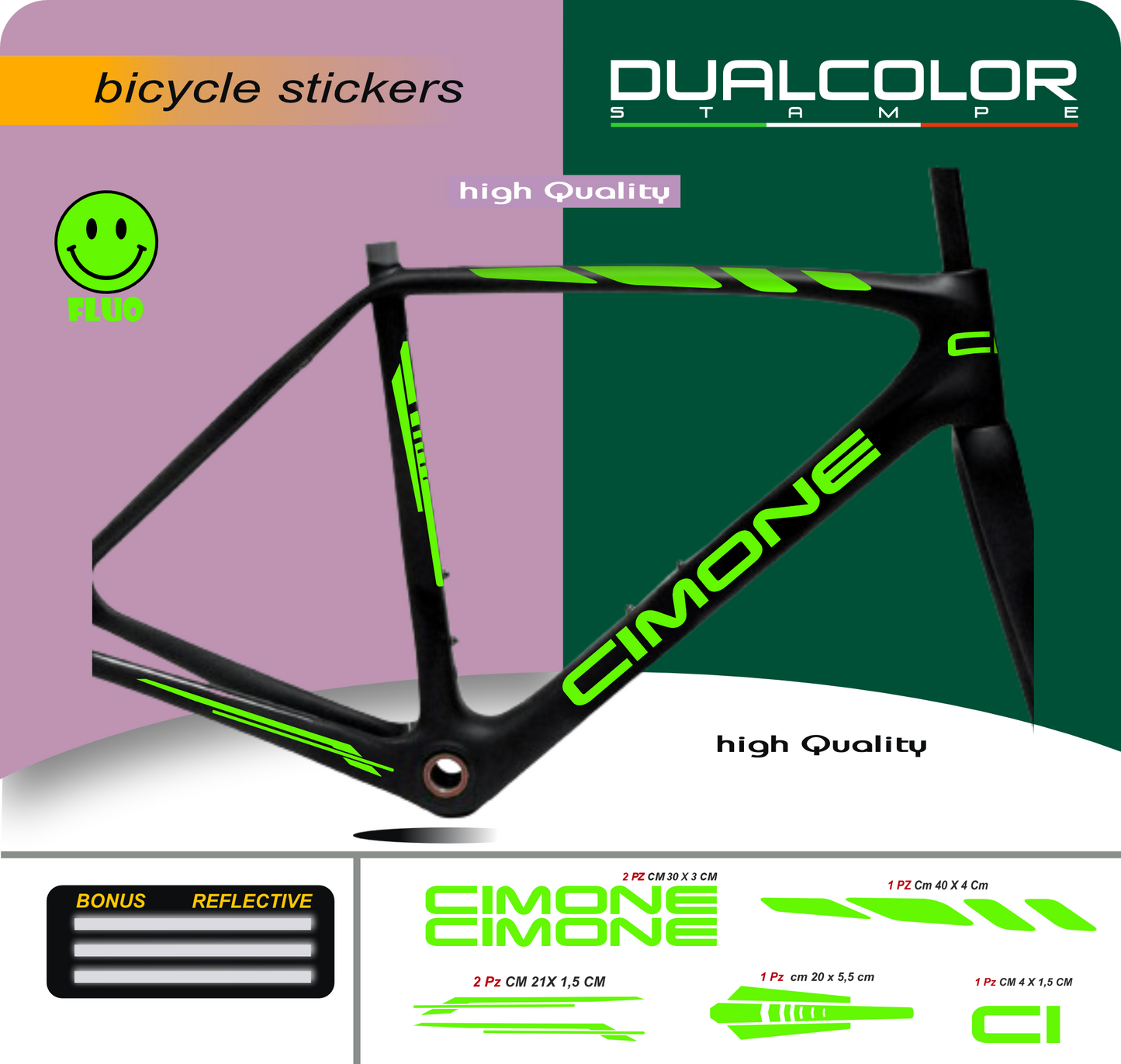 bici mtb adesivi set adesivi decal vinile