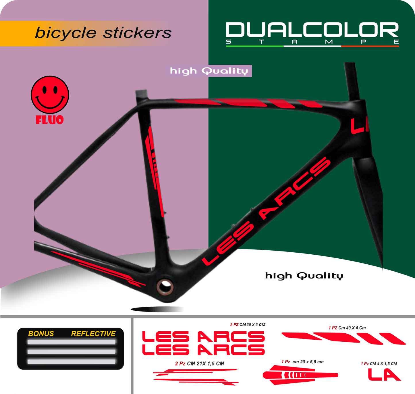 bici mtb adesivi set adesivi decal vinile